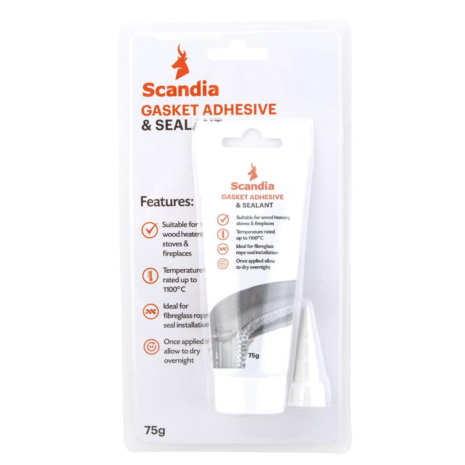 Scandia 75g Wood Heater Fittings Gasket Adhesive And Sealant - Bunnings  Australia