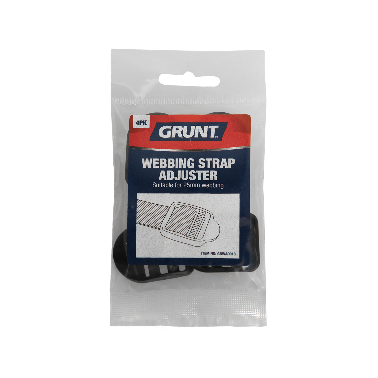 Grunt 25mm bing Strap Adjuster 4 Pack Bunnings Australia
