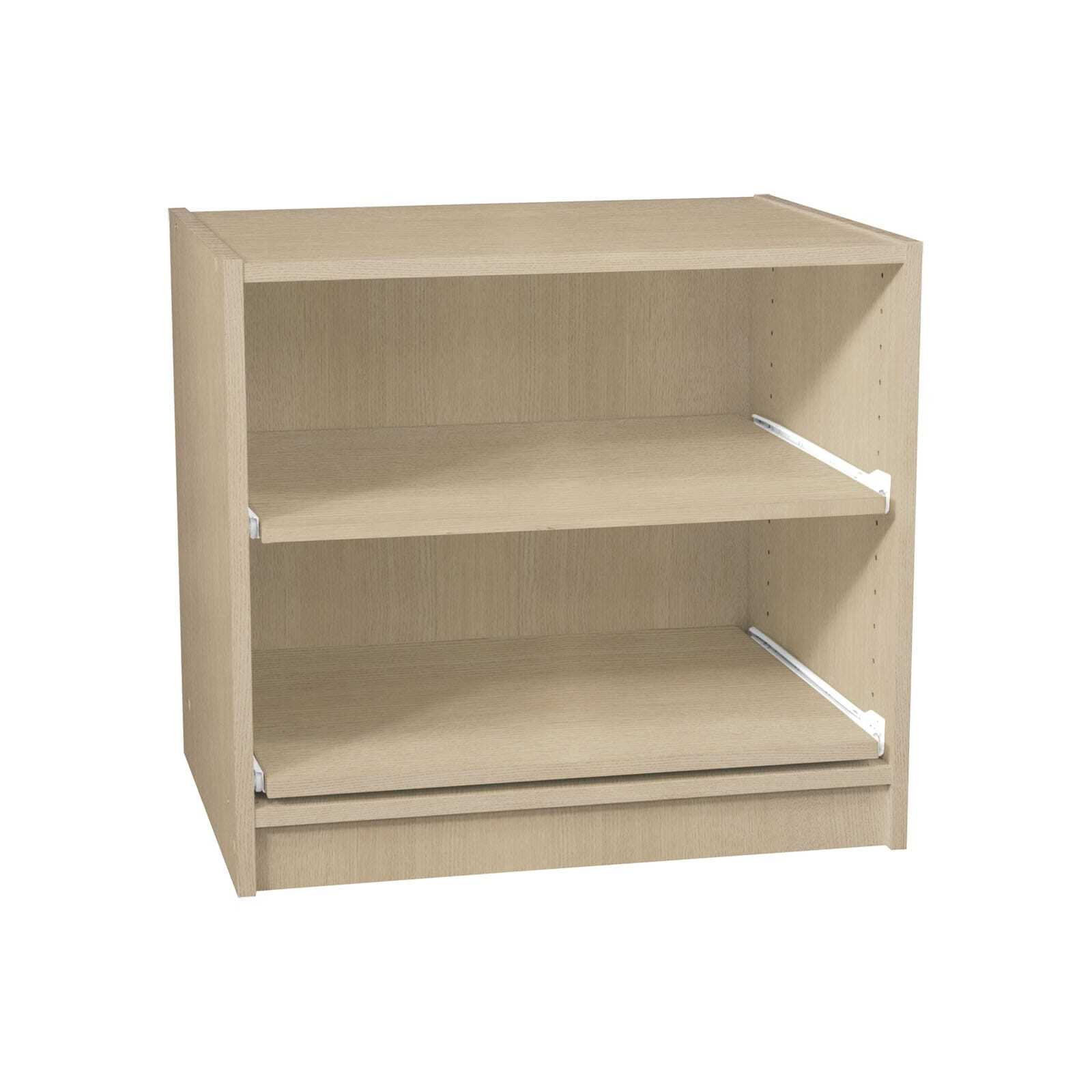 Multistore 550 x 608 x 430mm 2 x Pull Out Shelf Storage Unit Beach