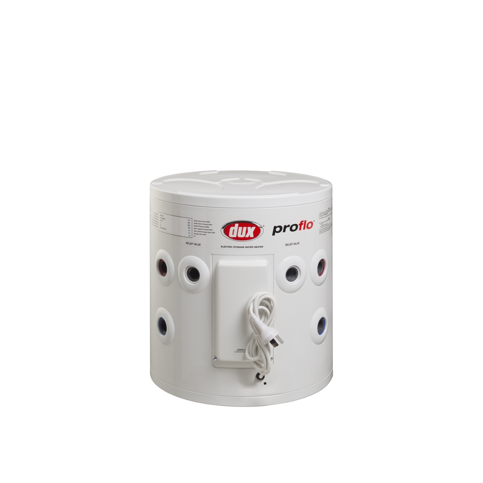 Dux Proflo 25L 2.4kW Electric Storage Water Heater Plug In - Bunnings  Australia