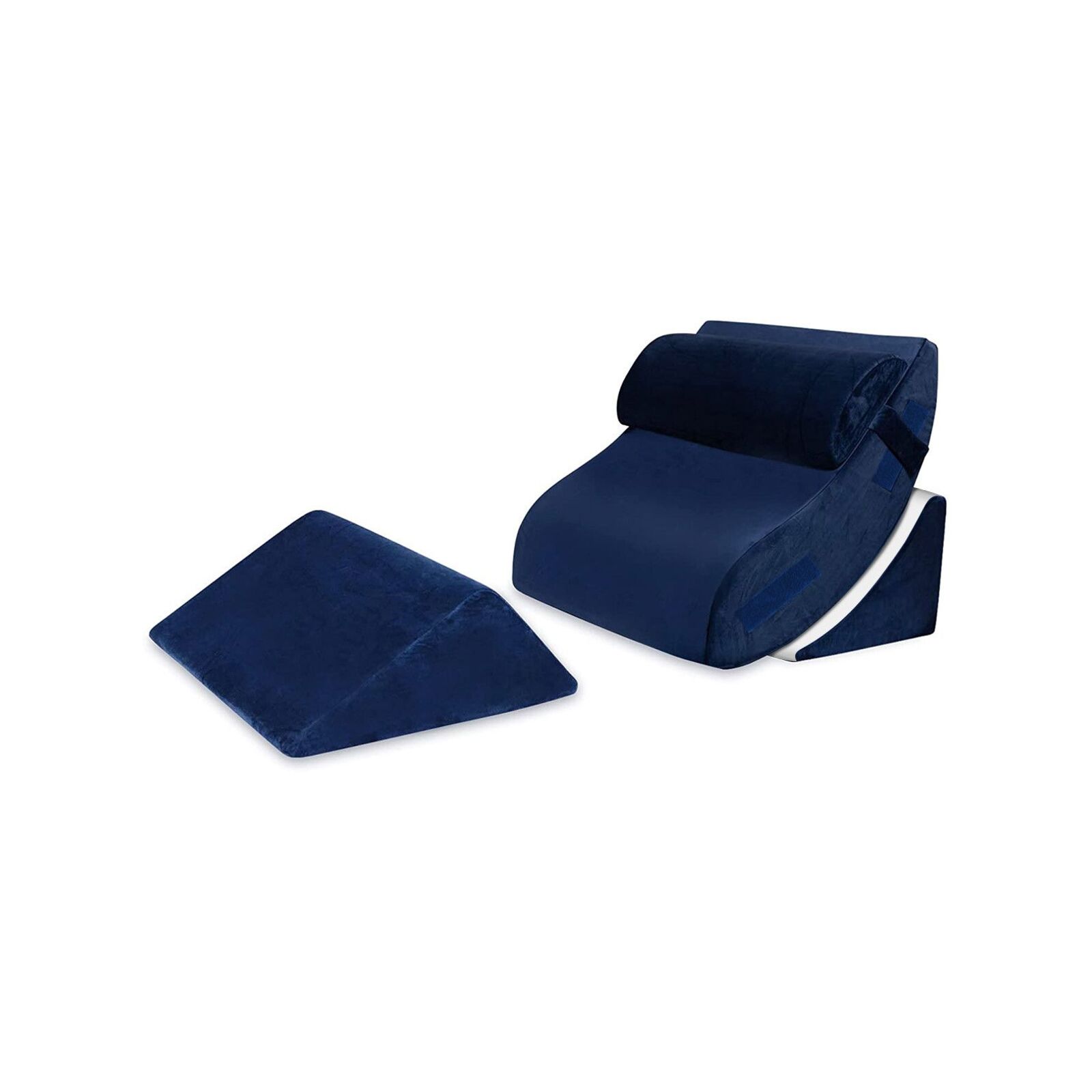 Navy Blue 4 Pcs Bed Wedge Pillow Set Bunnings Australia