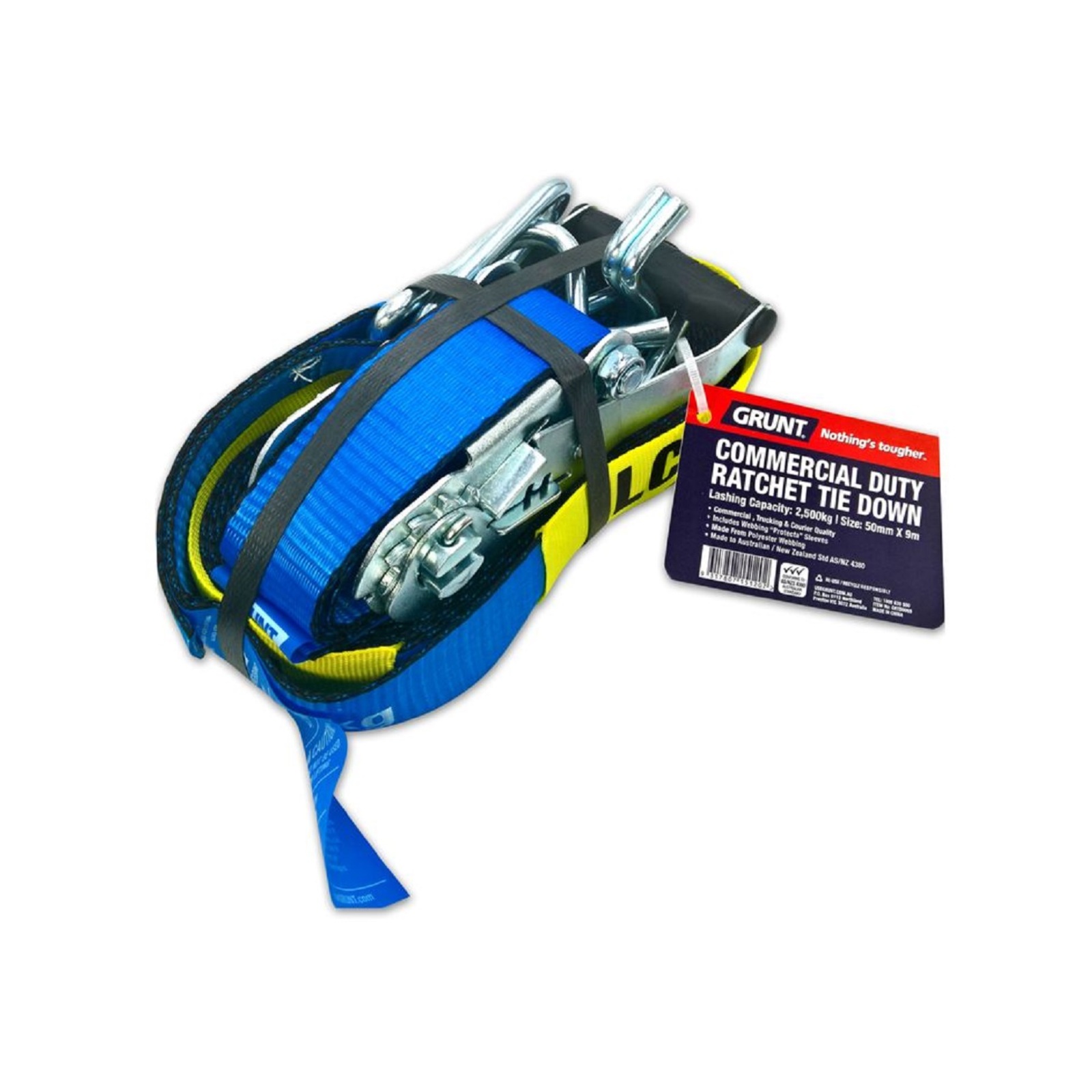 Grunt 50mm x 9m Ratchet Tie Down Bunnings Australia