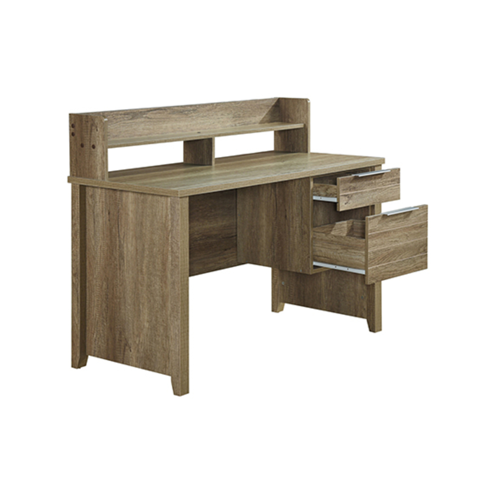 Study Desk with 2 Drawers Natural Wood like MDF Office Desk Table