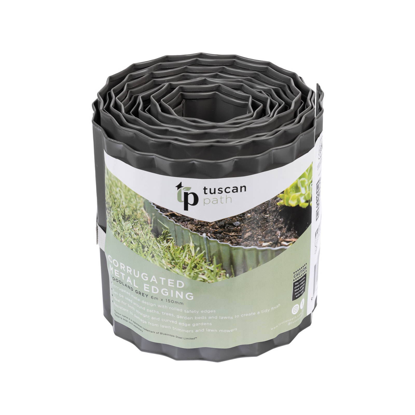 Tuscan Path 150mm x 6m Woodland Grey Garden Edging Bunnings Australia