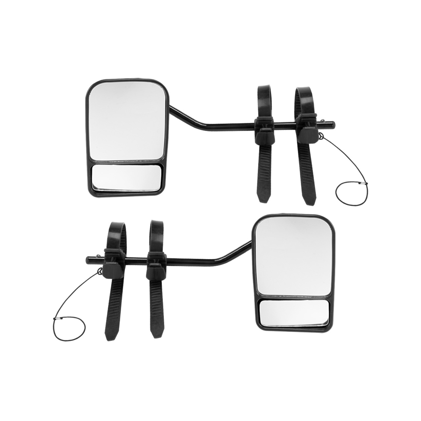 2x Multi Fit Clamp On Towing Mirrors Bunnings Australia