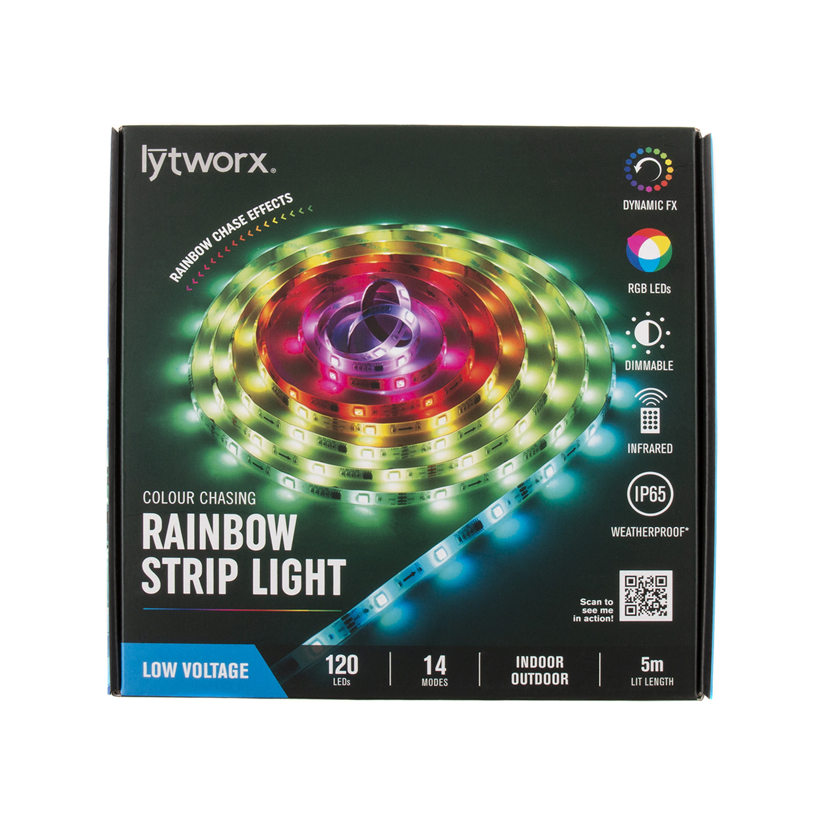 Lytworx 5m Rainbow Colour Chasing Strip Light Bunnings Australia
