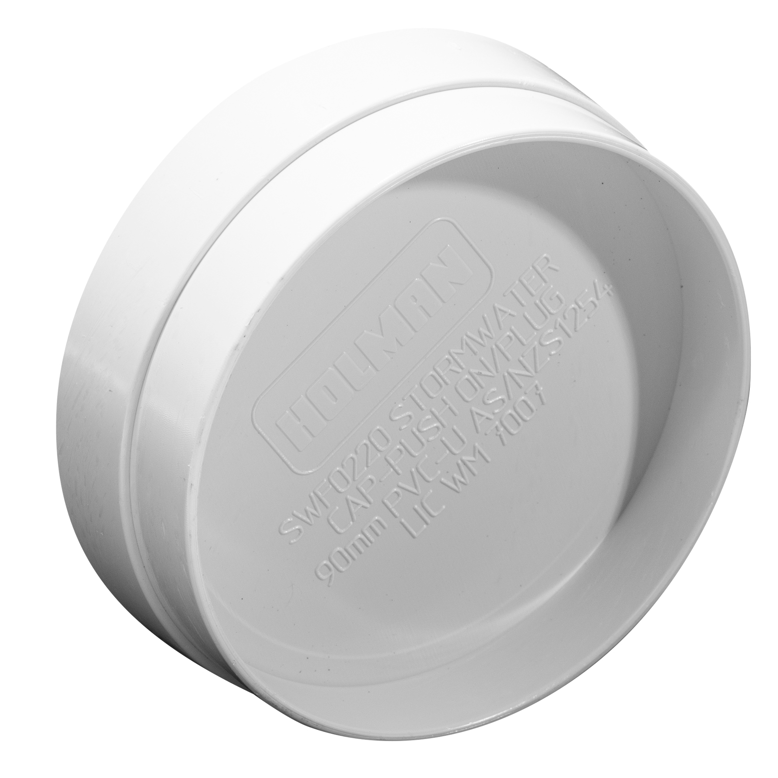 Holman 90mm Push On PVC Storm Cap Bunnings Australia