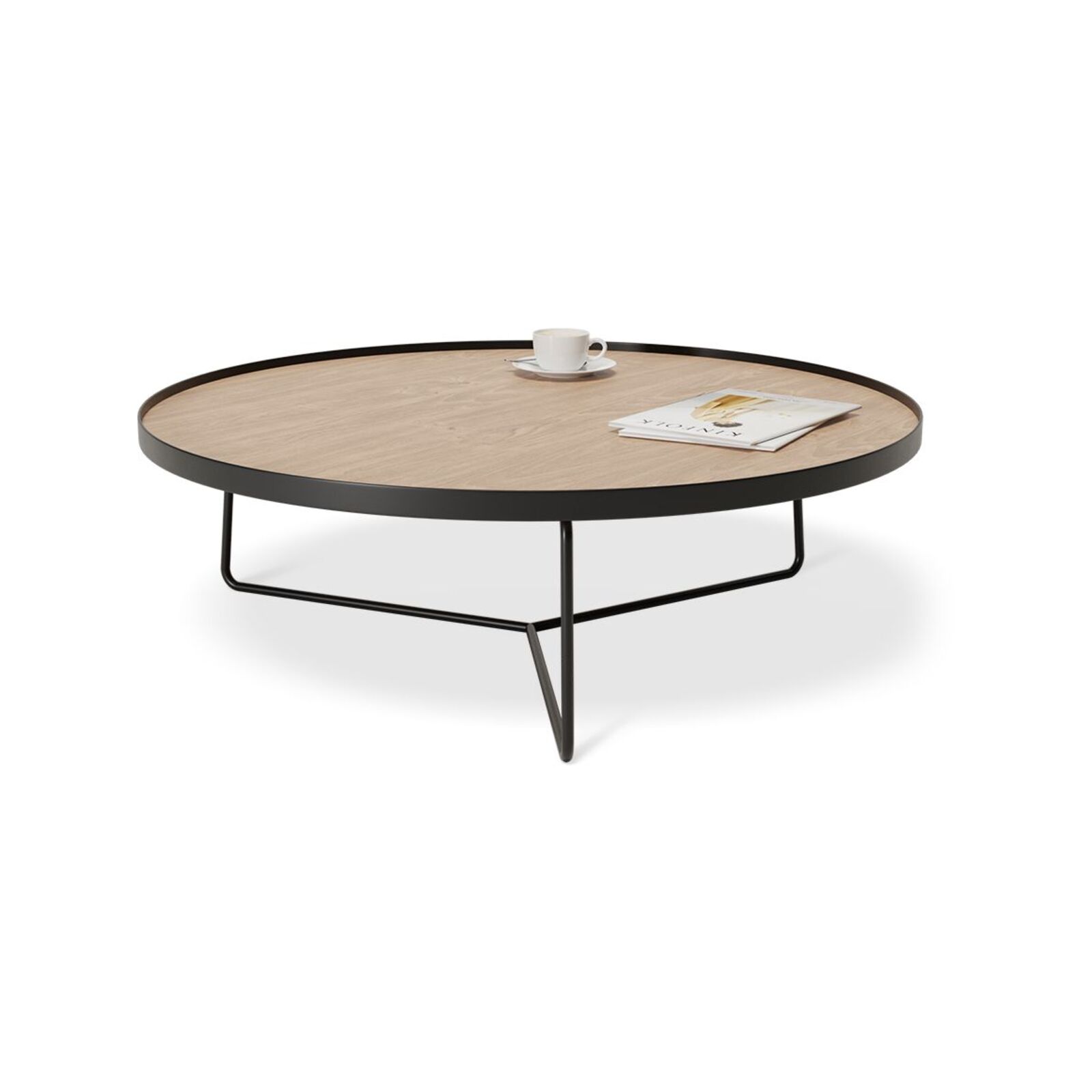 Alora Round Coffee Table Large Natural European Oak Tabletop