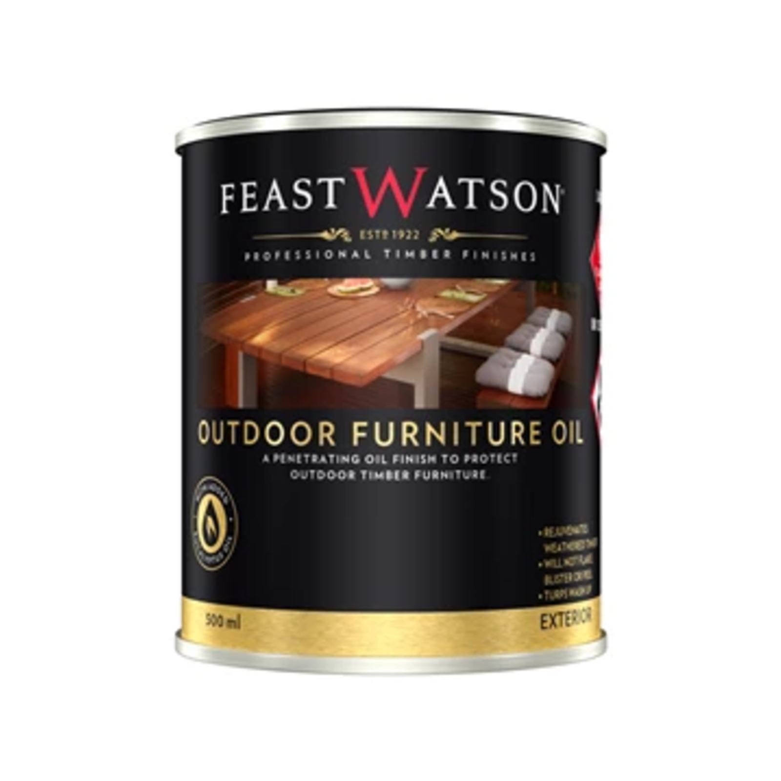 Feast Watson 500ml Jarrah Outdoor Furniture Oil Bunnings Australia