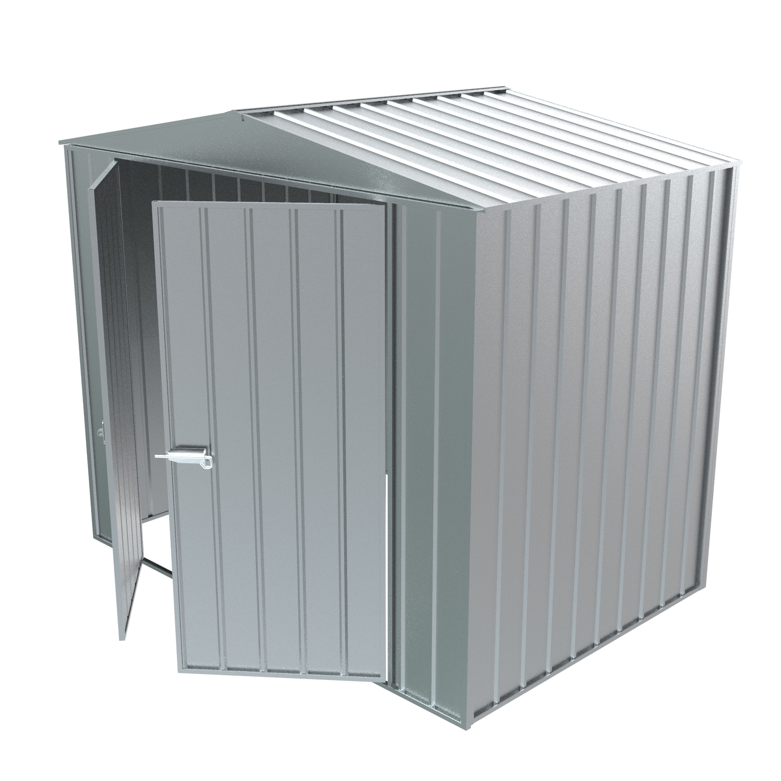 Build-a-Shed 2.3 x 1.5 x 2.3m Gable No Side Doors Shed - Zinc ...