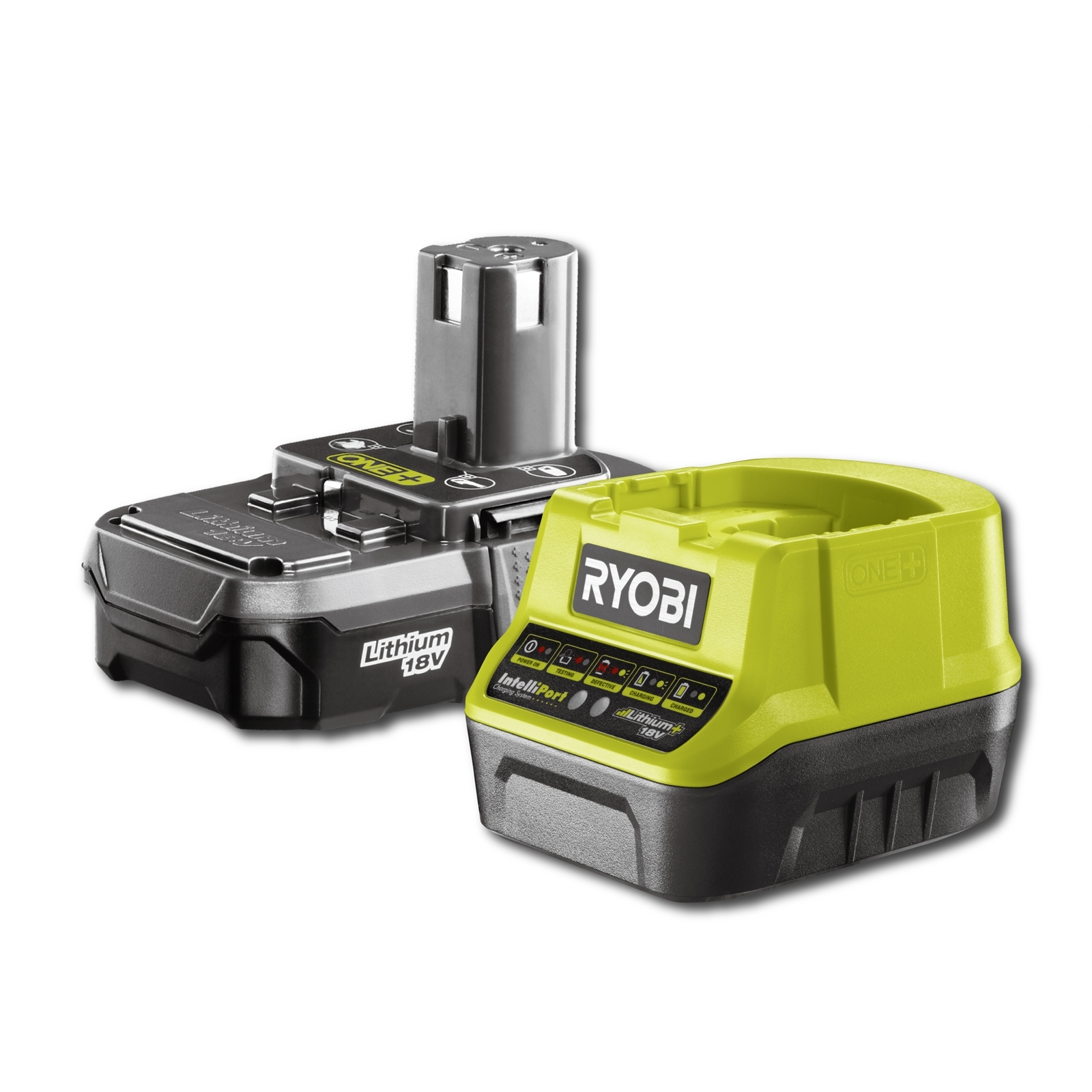 Ryobi One+ 18V Li-ion Battery And Charger Starter Kit - Bunnings Australia