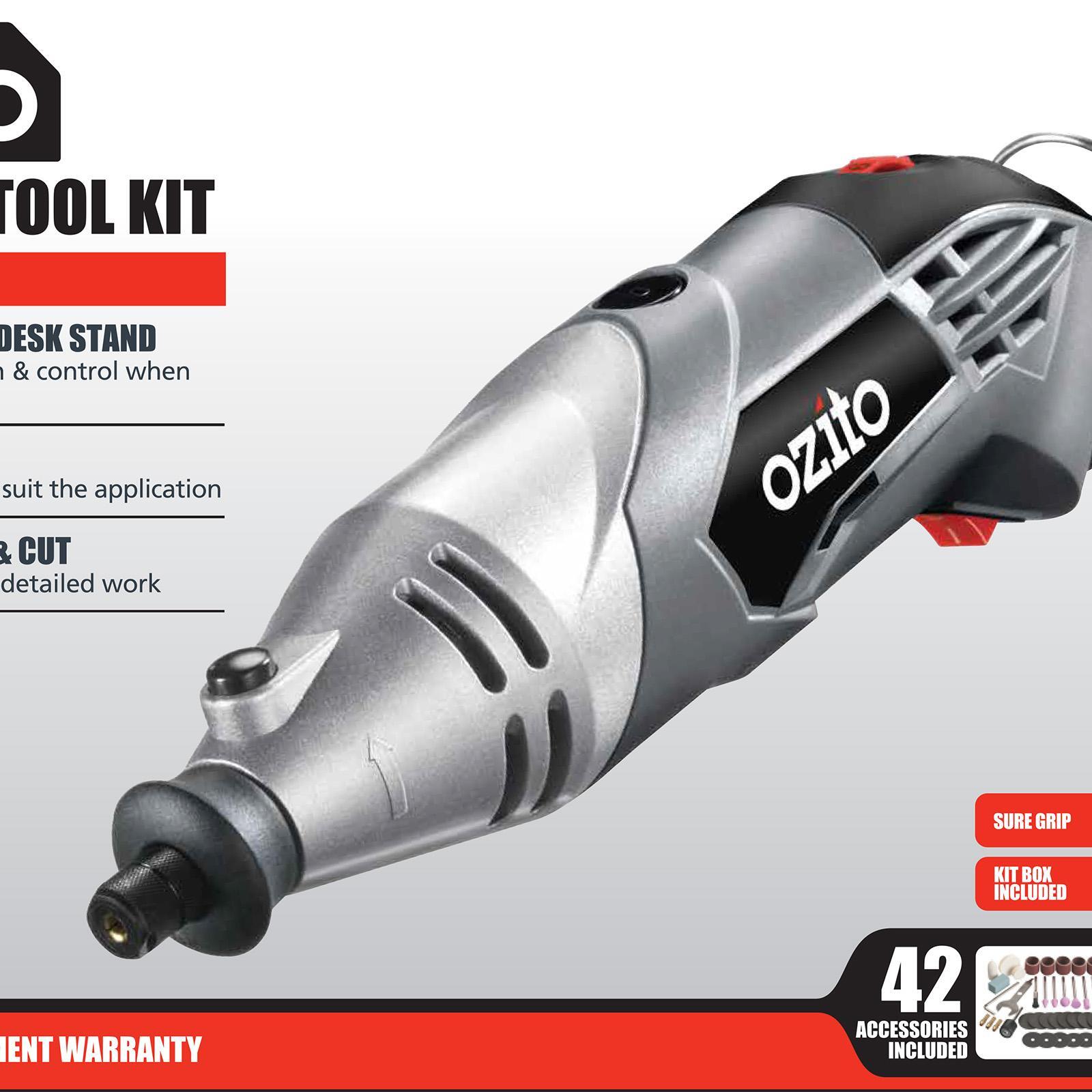 Ozito 42 Piece 170W Rotary Tool Kit Bunnings Australia