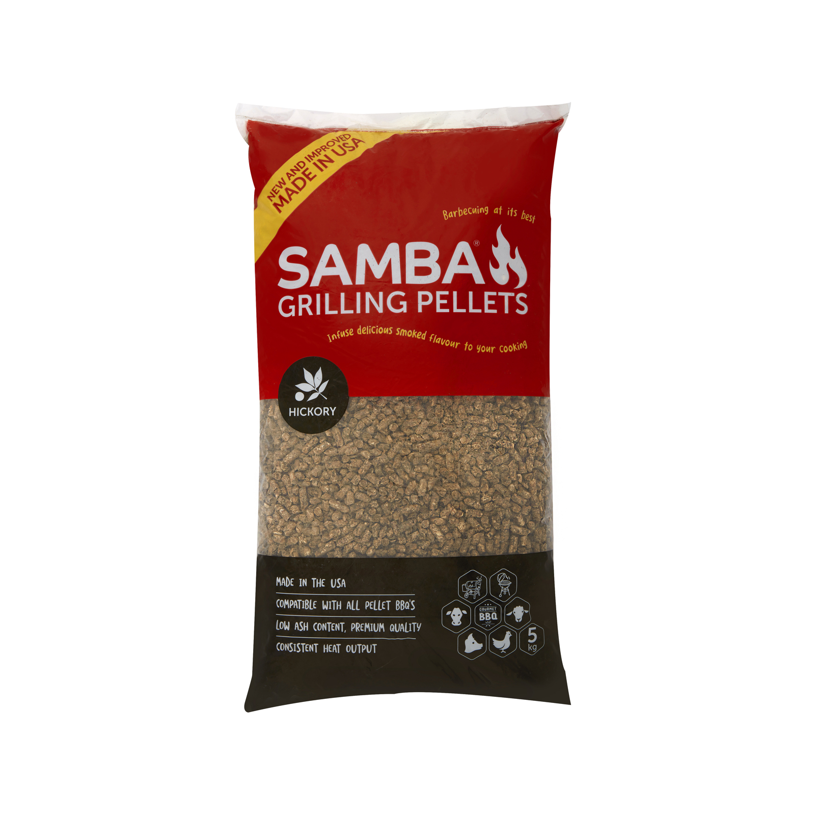 Samba 5kg Hickory Grilling Pellets Bunnings Australia