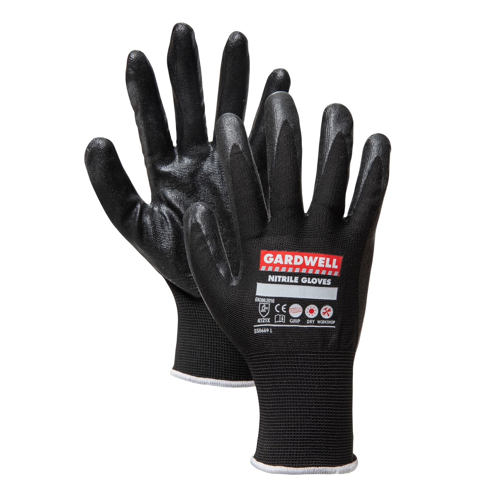 Gardwell Medium Black Nitrile Gloves Bunnings New Zealand