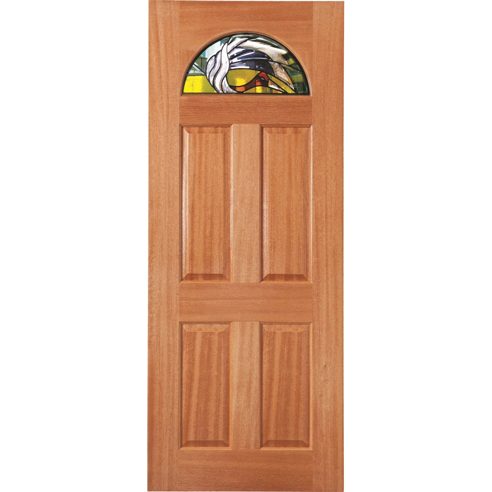 Woodcraft 2040 x 820 x 40mm Entrance Door Carolina Black Leadlight