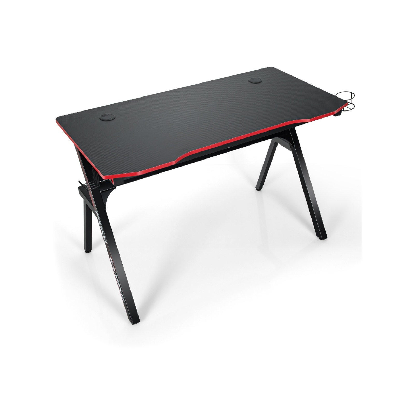 Costway KShaped Gaming Computer Desks w/Cup & Headphone Holder