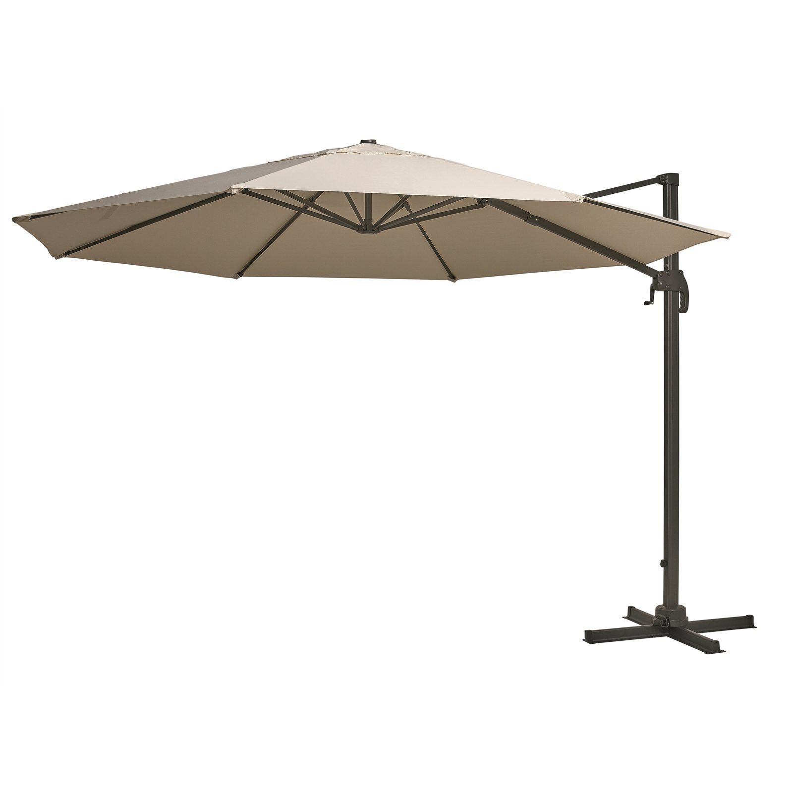 Mimosa 3.5m Cream Koko Round Cantilever Umbrella Bunnings Australia