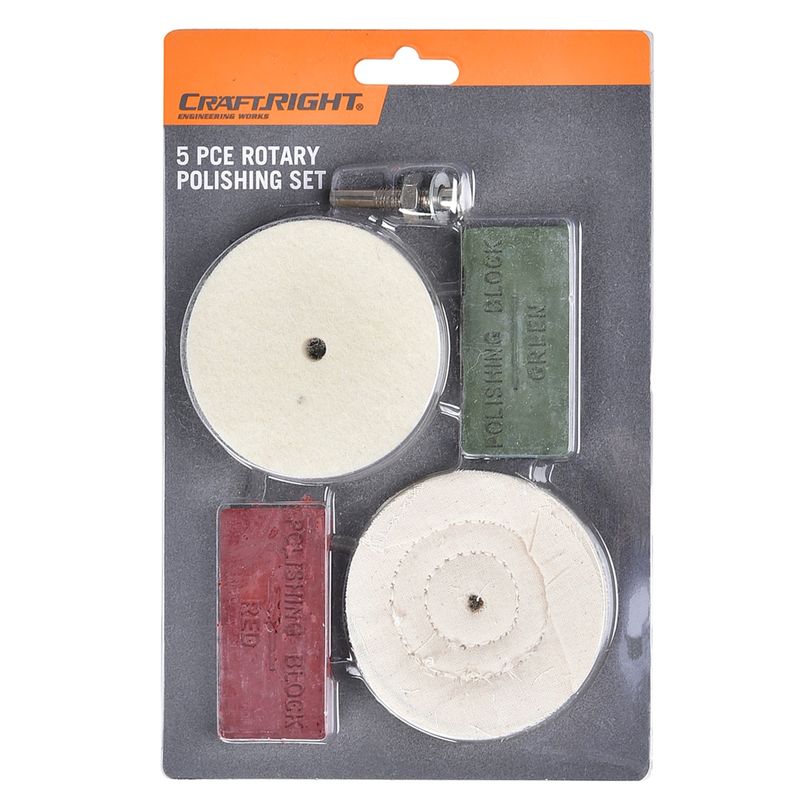 Craftright 5 Piece Rotary Polishing Set Bunnings Australia