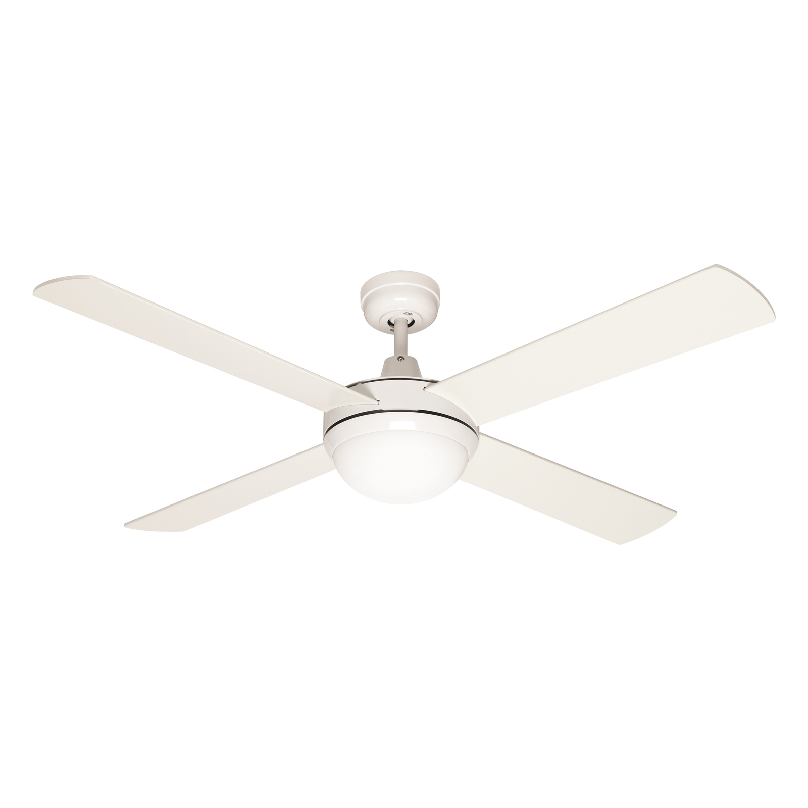 Mercator 130cm White 4 Blade Grange Ceiling Fan With Light Bunnings