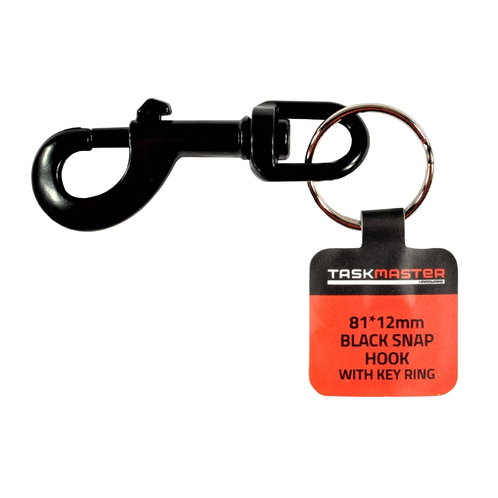 Taskmaster Black Snap Hook With Key Ring Bunnings Australia