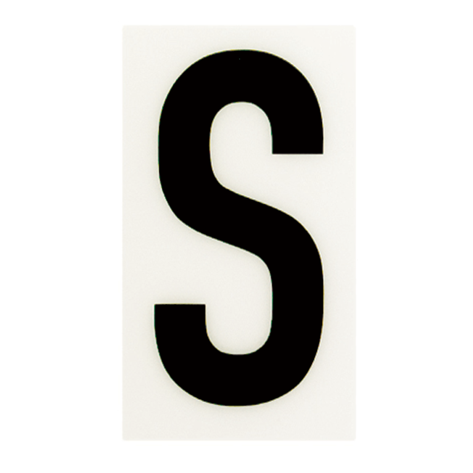 Sandleford 85 x 55mm S Black and White Self Adhesive Letter - Bunnings ...