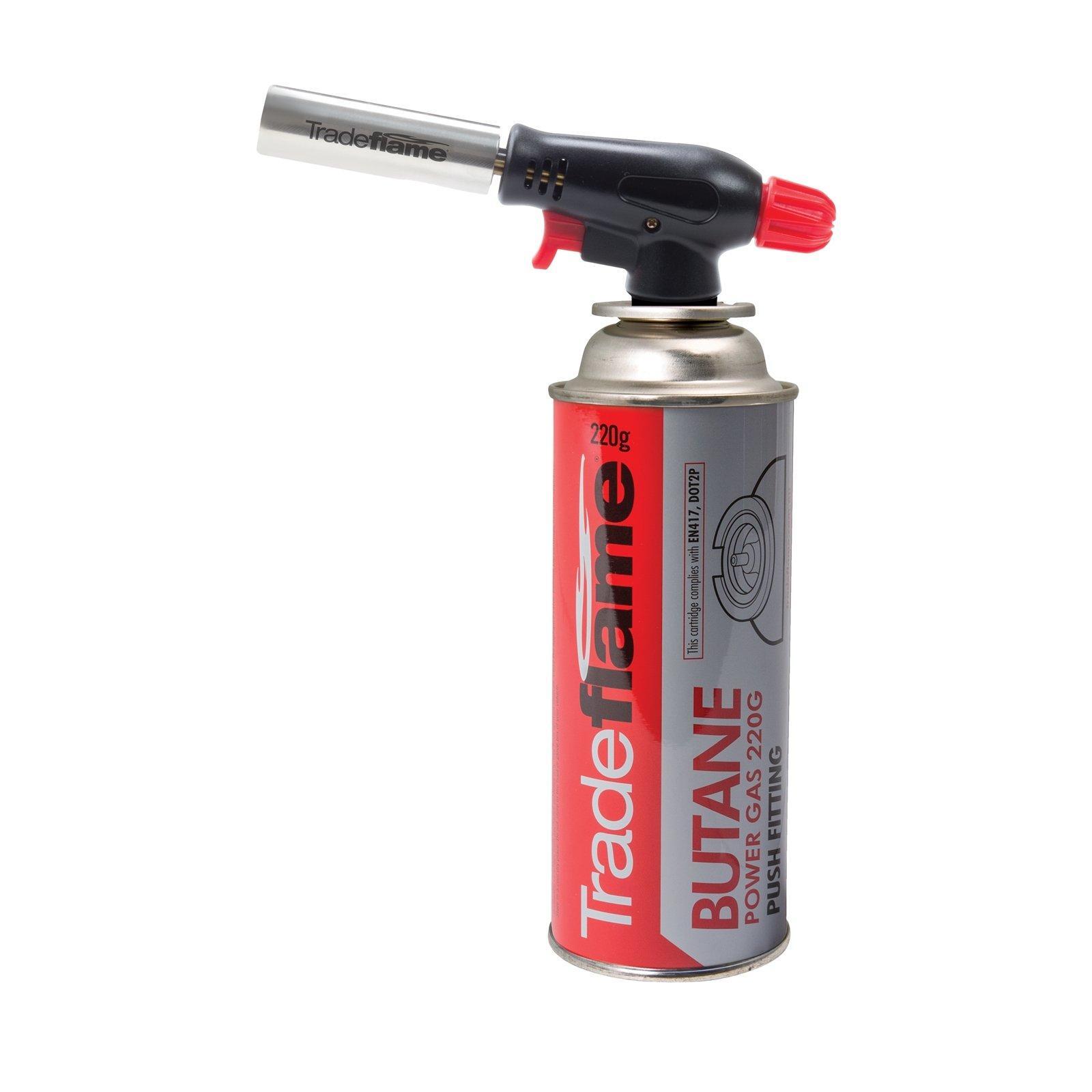 Tradeflame 220g Butane Power Gas Heating Torch - Bunnings Australia