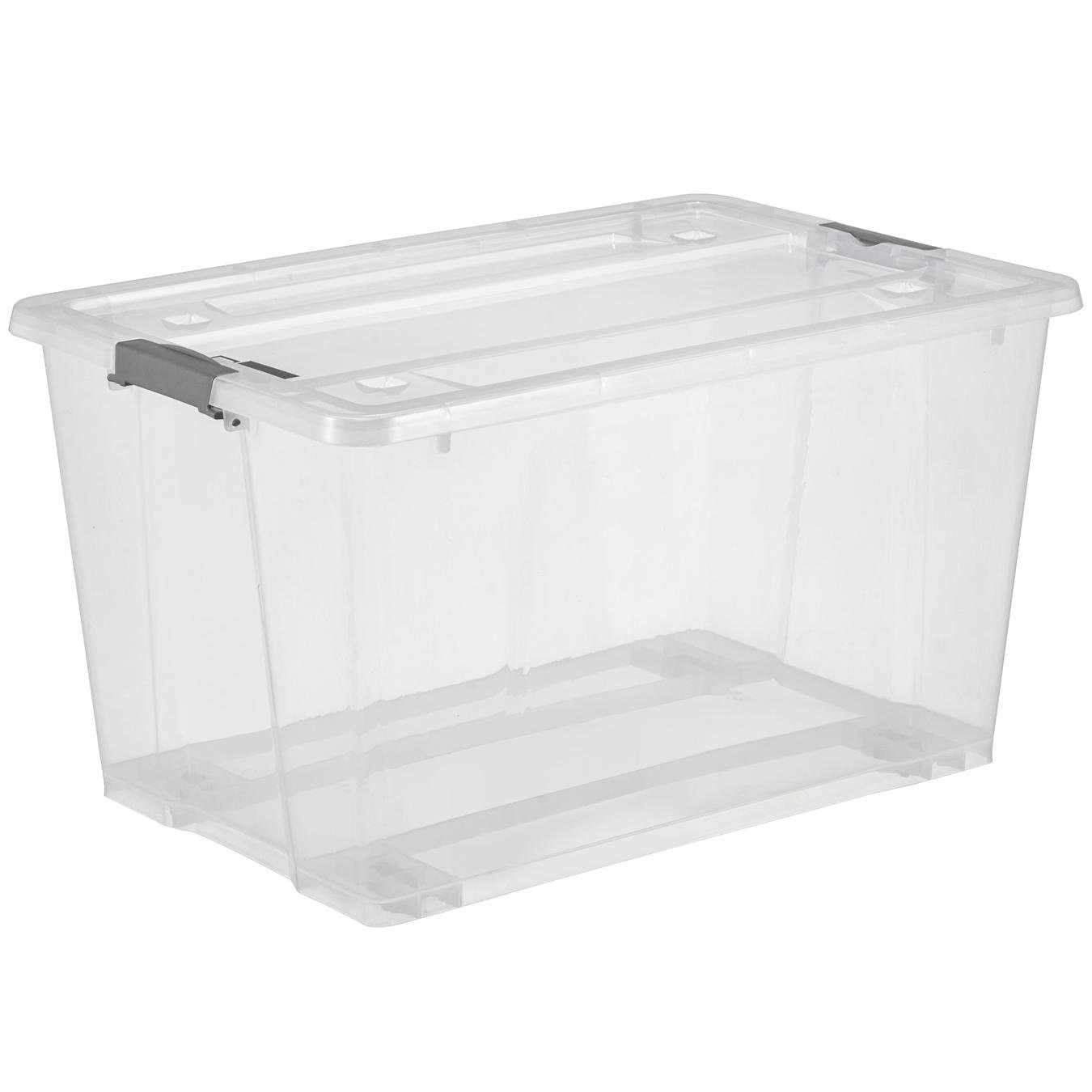 All Set 50L Clear Modular Storage Container Bunnings Australia