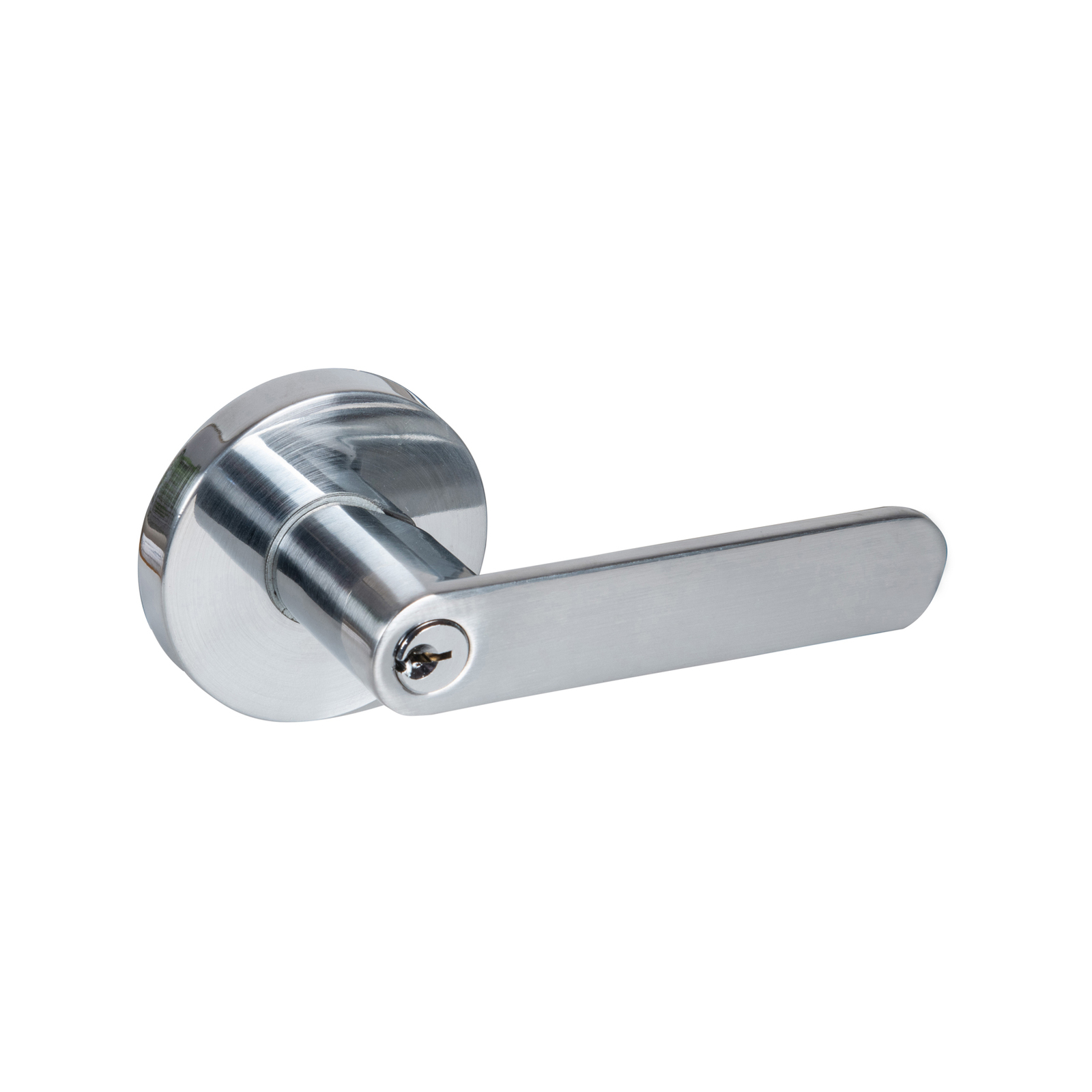 Ikonic Oslo Satin Chrome Entrance Lever Set Bunnings Australia