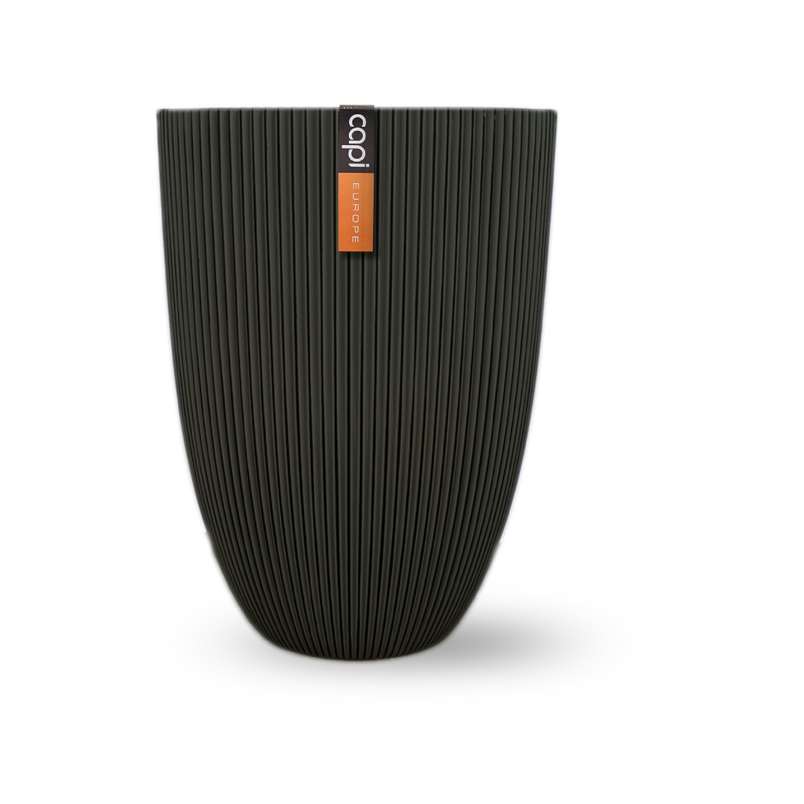 Capi 44cm Anthracite Groove Vase Bunnings Australia