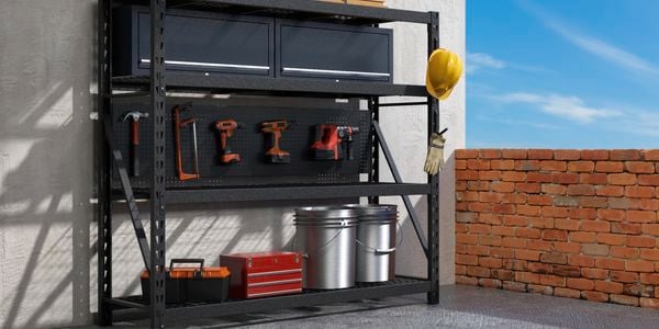 storage rack with trade tools