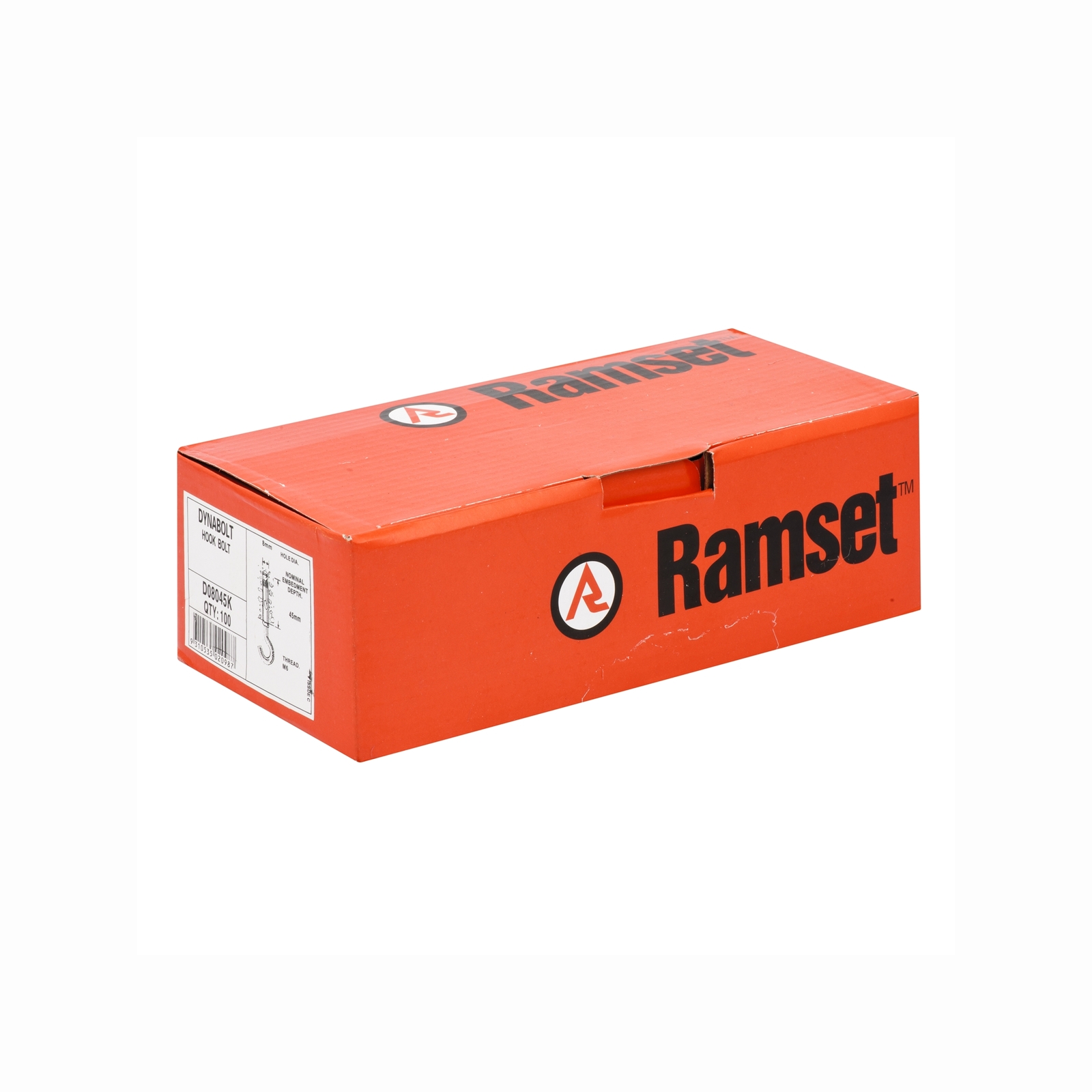 Ramset 8 x 45mm DynaBolt Plus Hook Bolt - 100 Pack