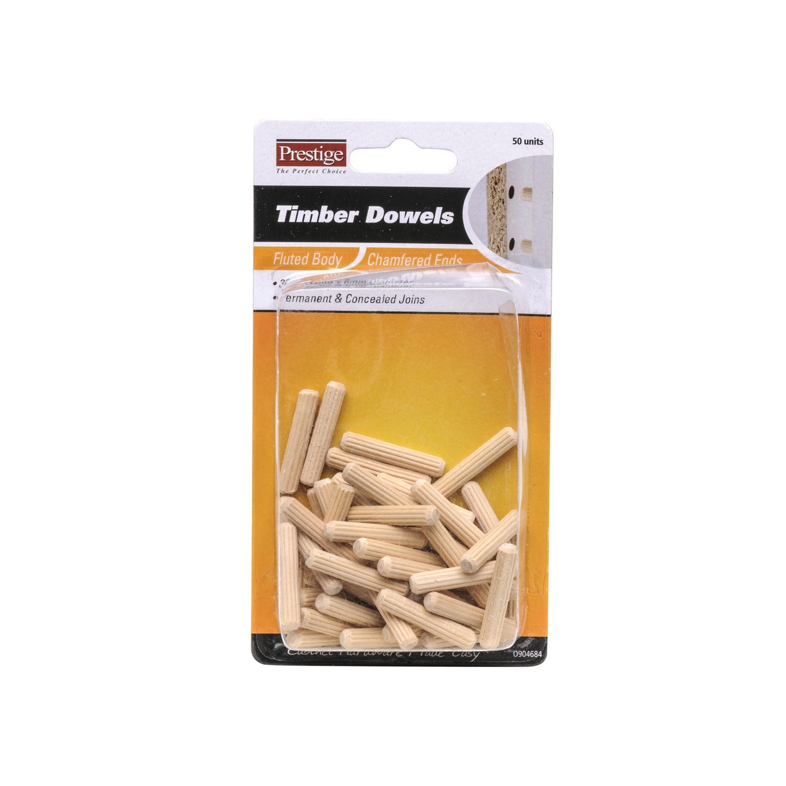 Prestige 6 x 32mm Timber Joining Dowel 50 Pack Bunnings Australia