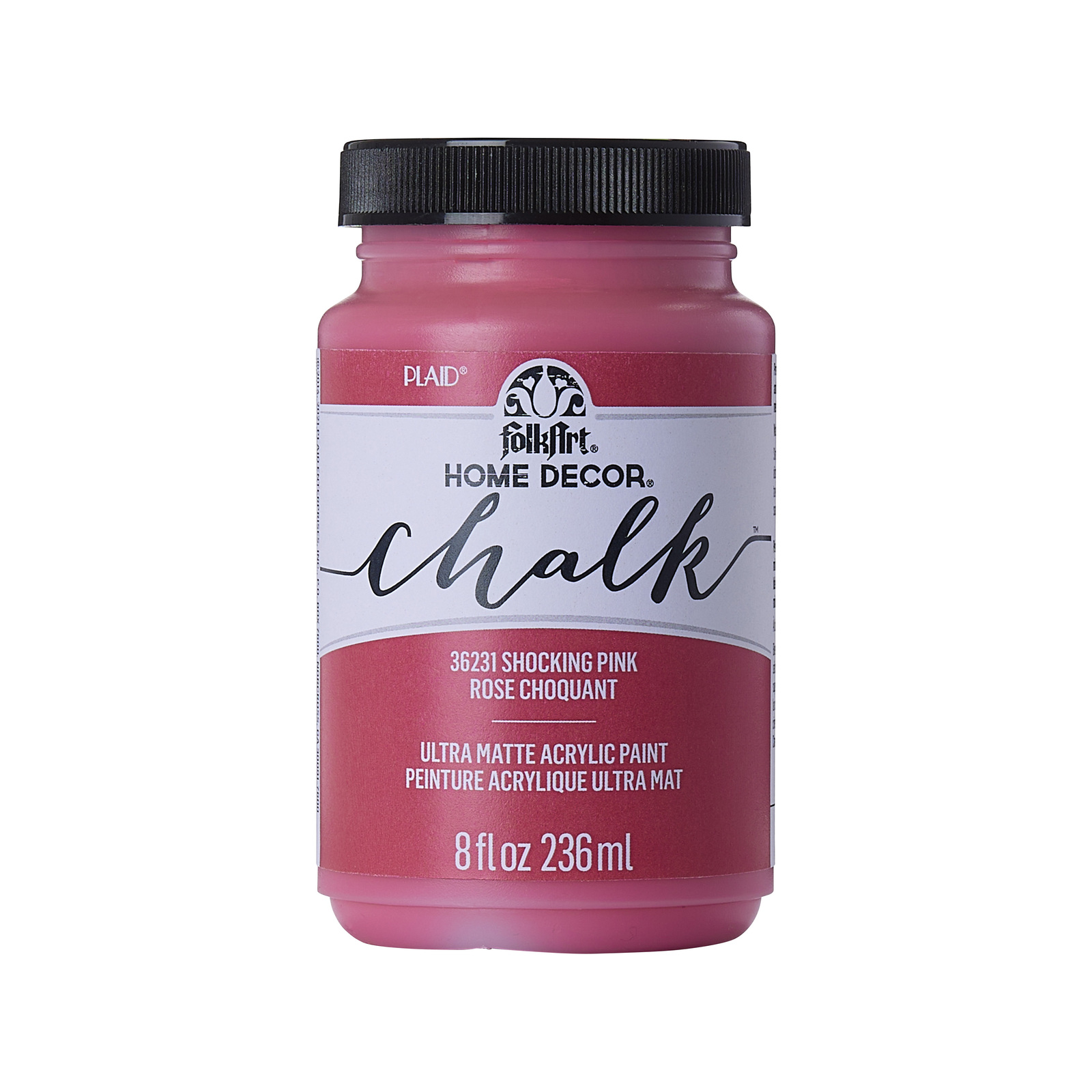 Folk Art 8oz/237ml Shocking Pink Home Decor Chalk Paint Bunnings New