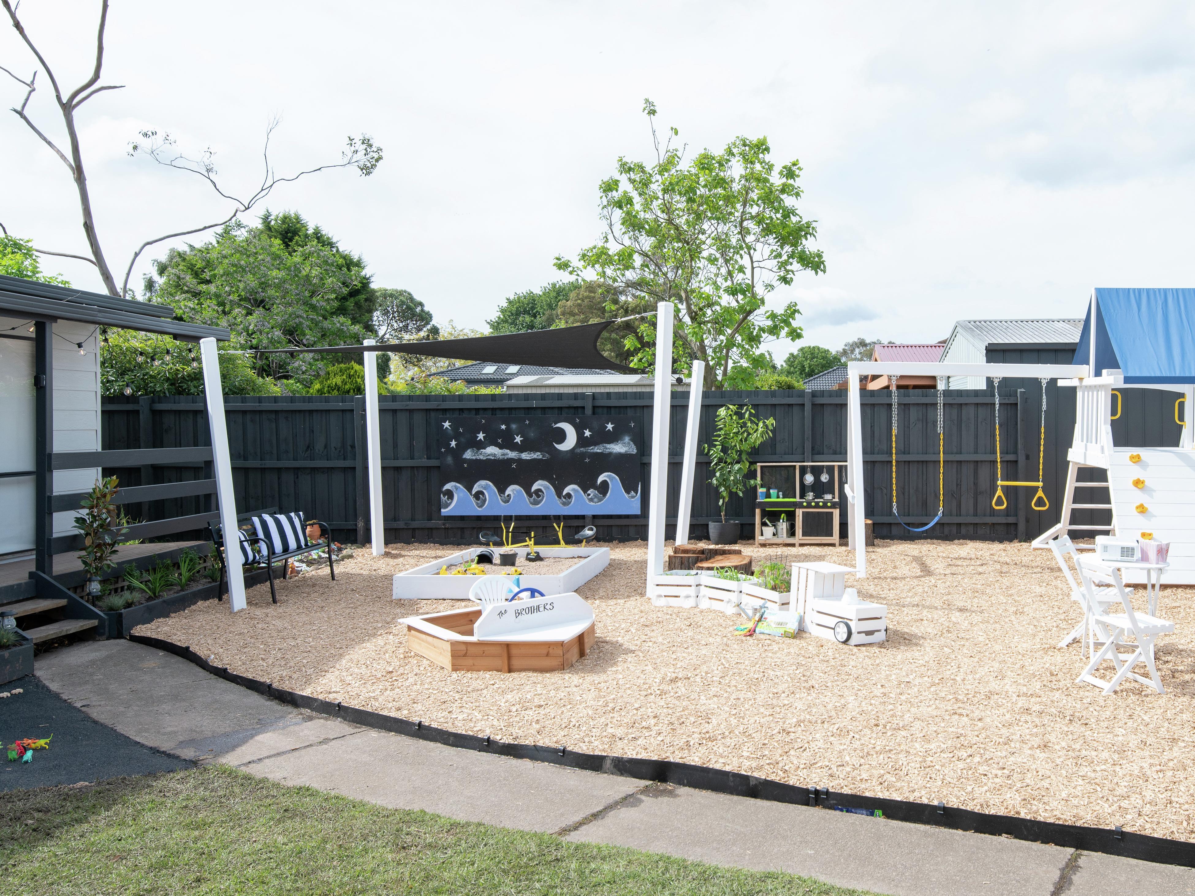 Diy children's outdoor play hot sale area