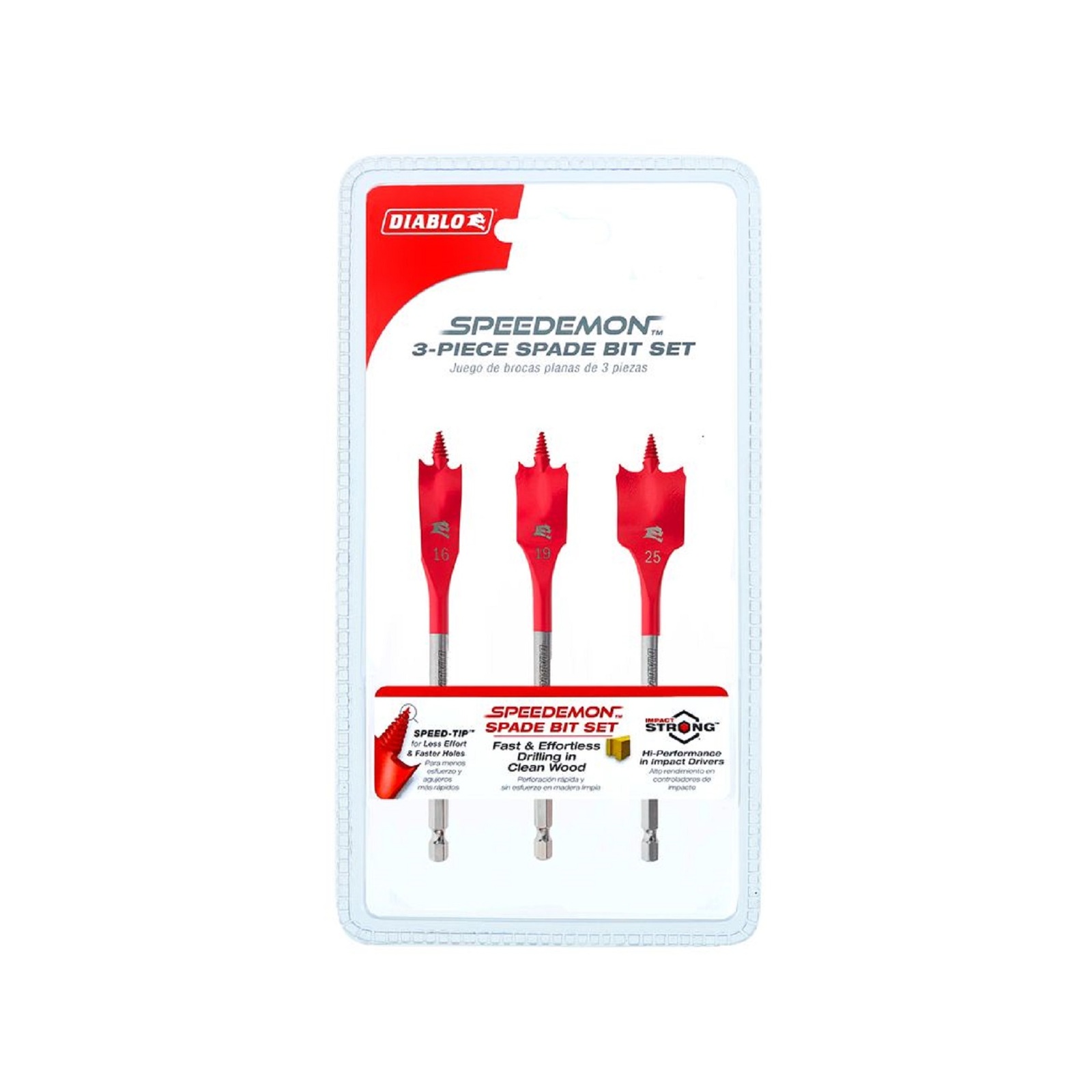 Diablo Spade Bit Diablo Tools DB Spade BIT DEMOD 3PC Set Diablo