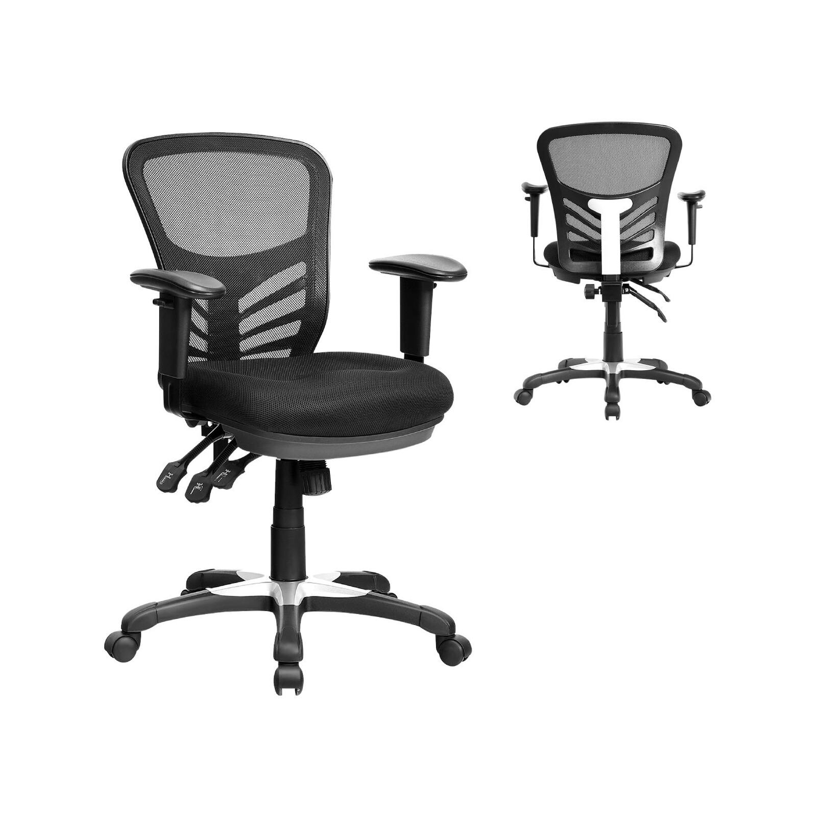 Costway Mesh Office Computer Chairs W/adjustable Armrests Bunnings
