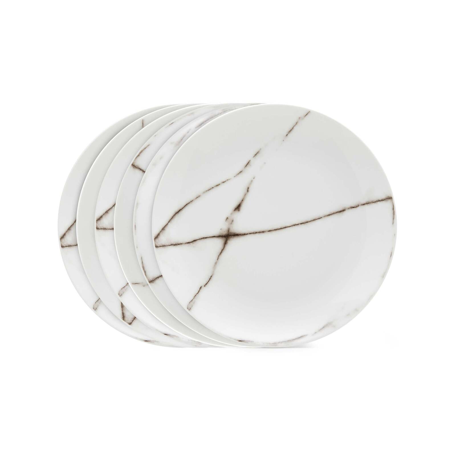 Marble Dinner Plates Set of 6 White Bunnings Australia