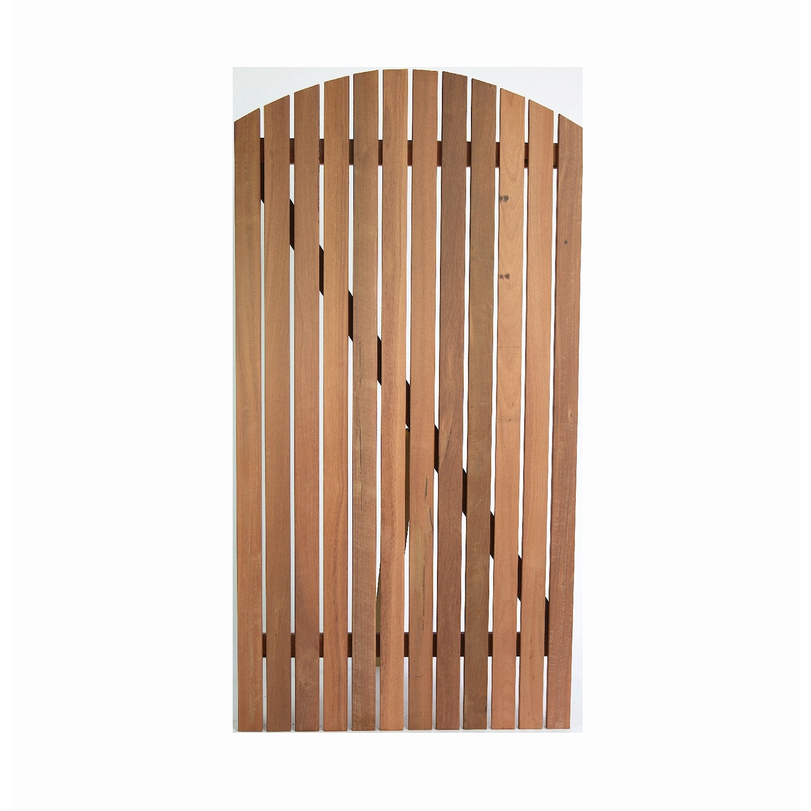 1800 x 900mm 65mm Gate Picket Jarrah Closed Curved Bunnings Australia