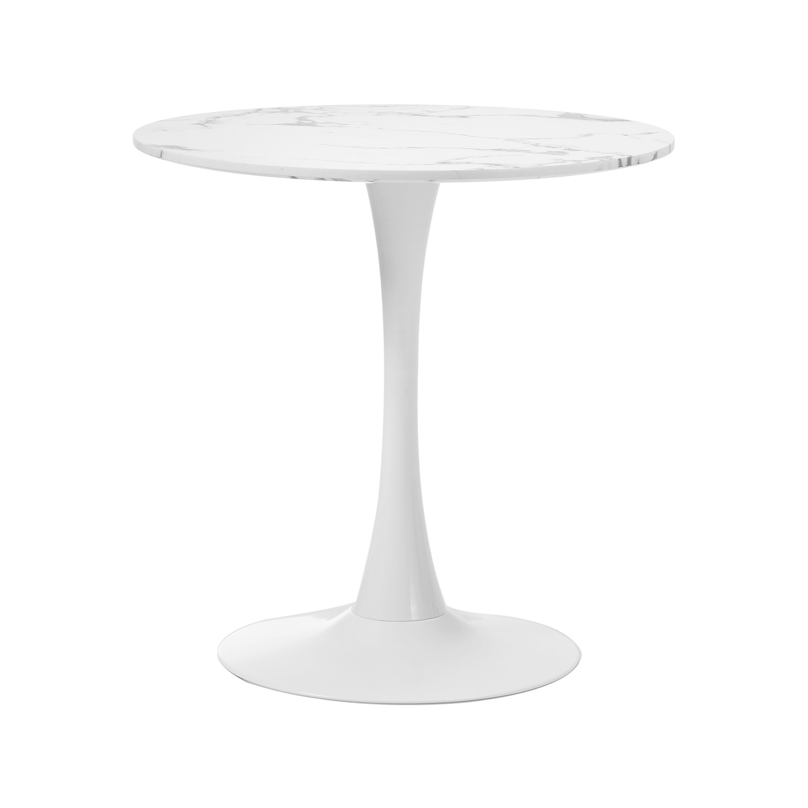 Oikiture 60cm Dining Table Round Metal White Bunnings Australia