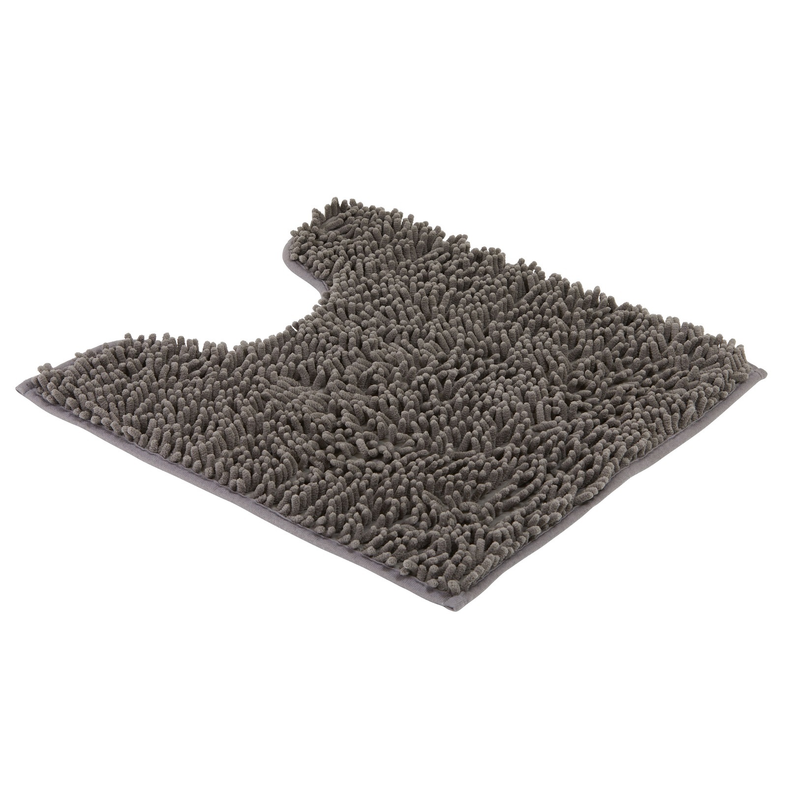 Barelli 50 x 50cm Chenille Grey Non-Slip Pedestal Bath Mat - Bunnings Australia