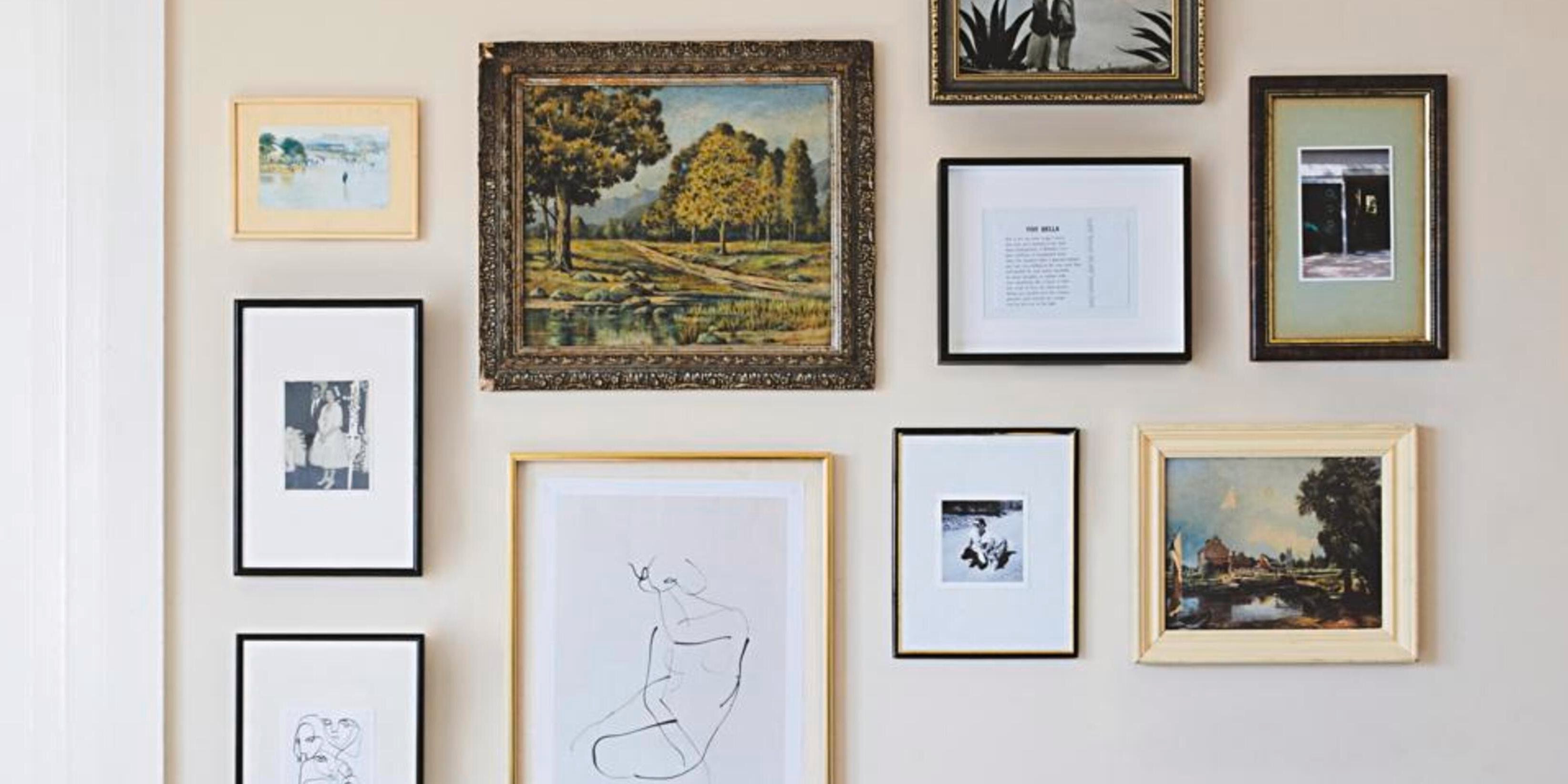 How to Hang Tabletop Photo Frames on the Wall