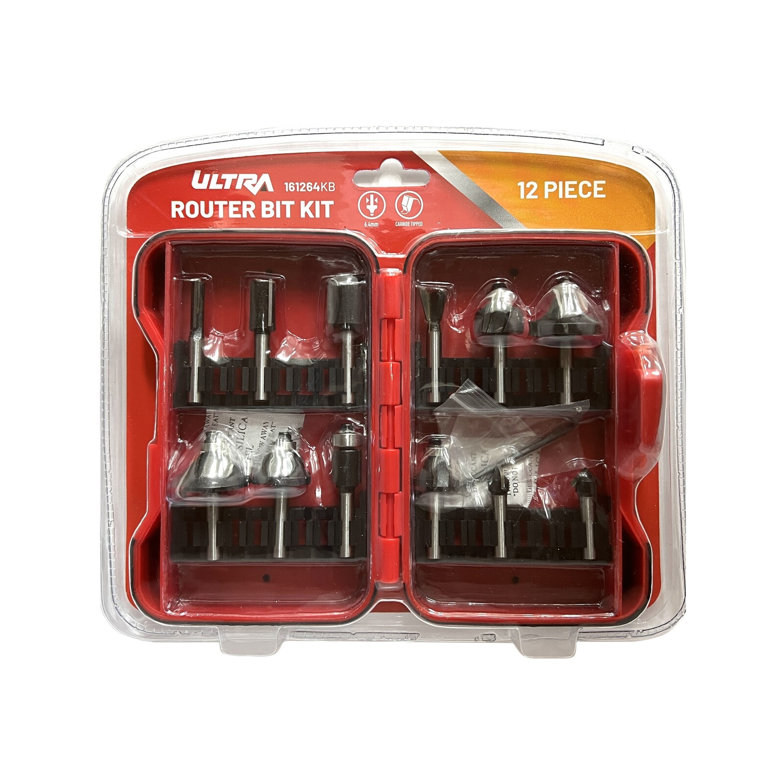 Ultra 6.4mm 12 Piece Router Bit Set Bunnings Australia