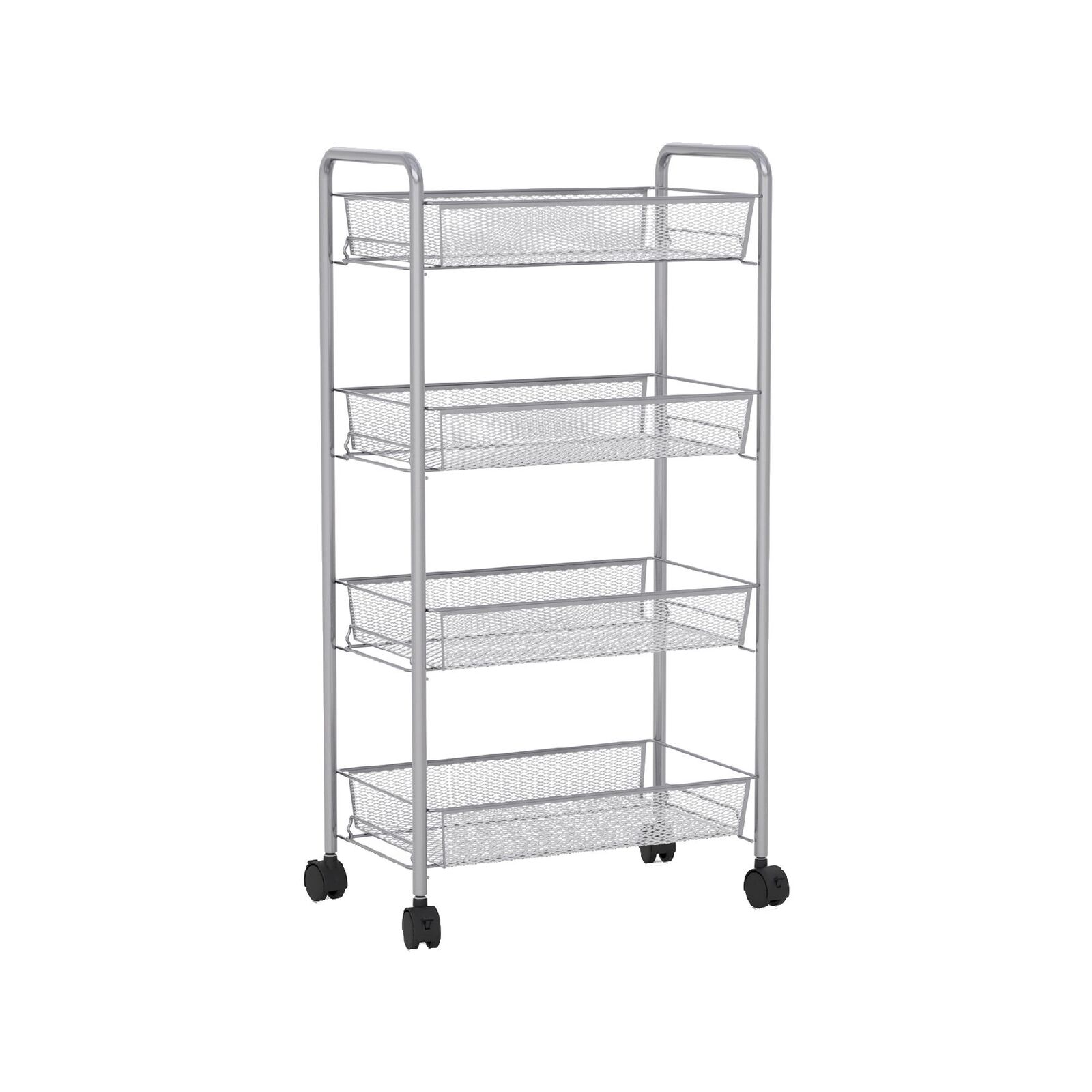 Costway 4 Tier Kitchen Island Trolley W Storage Rack Grey Bunnings   6ecfe33829714ff3bfb8cf5e5ee881a3