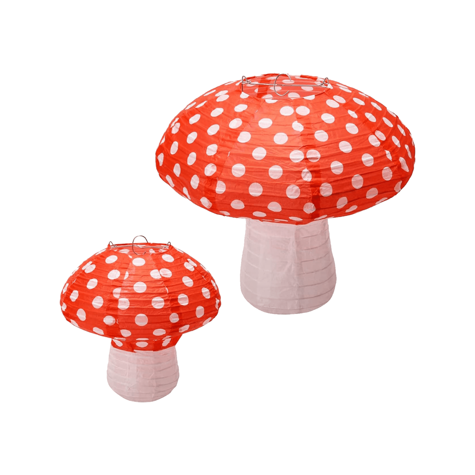 Battery Operated Luce Bella Mushroom Paper Lanterns 2 Pack Bunnings