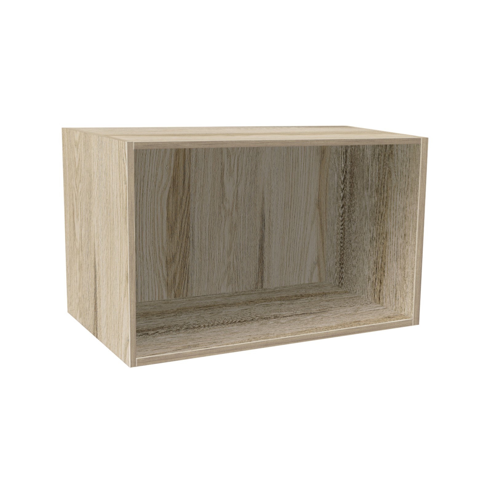 Kaboodle 300-399mm Ghost Ash Customisable Open Slimline Shelf ...