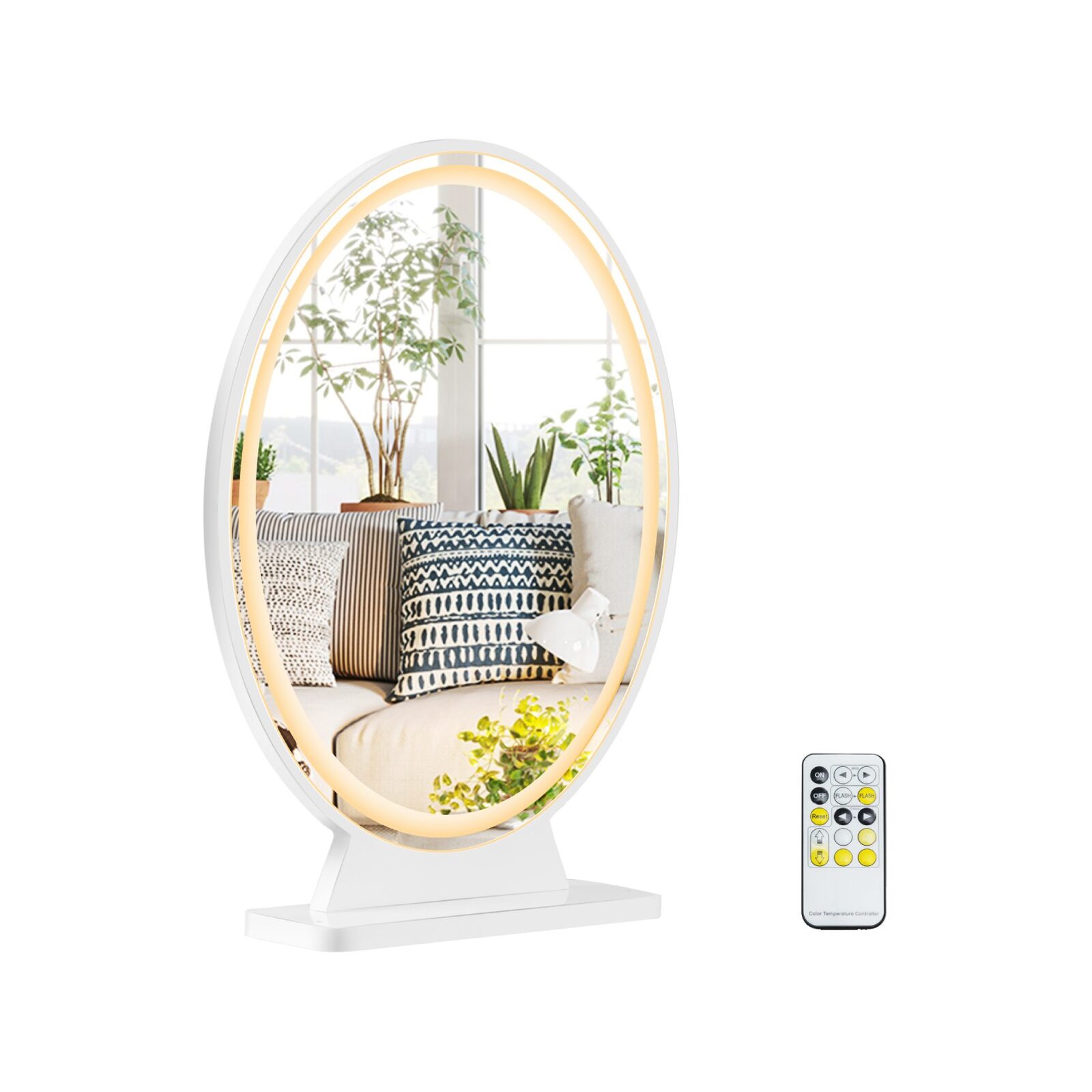 Costway Makeup Mirror Hollywood Vanity Mirrors White Bunnings Australia