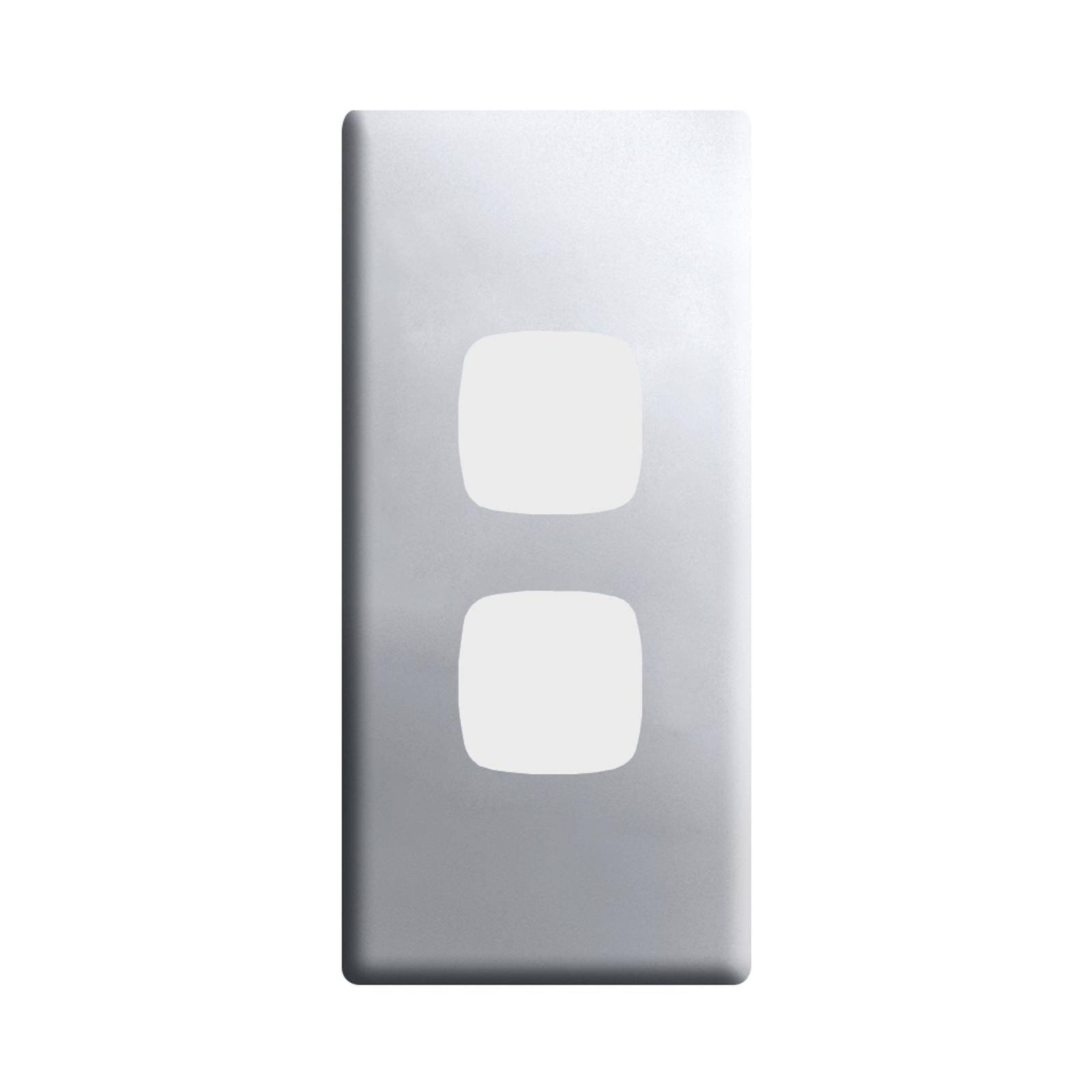 hpm-linea-2-gang-architrave-coverplate-matt-silver-bunnings-australia