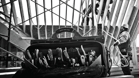 Tool bag with many tools