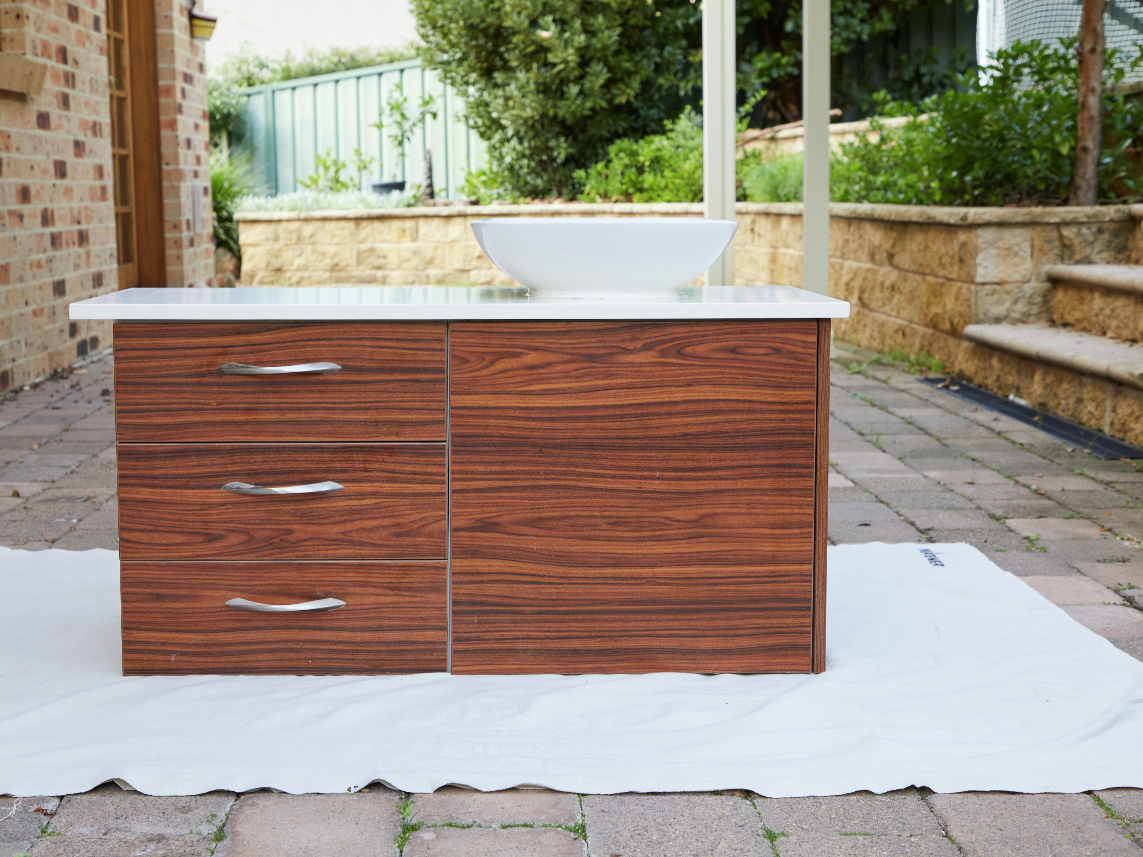 How to Update an Old Vanity with New Drawers Doors and Paint