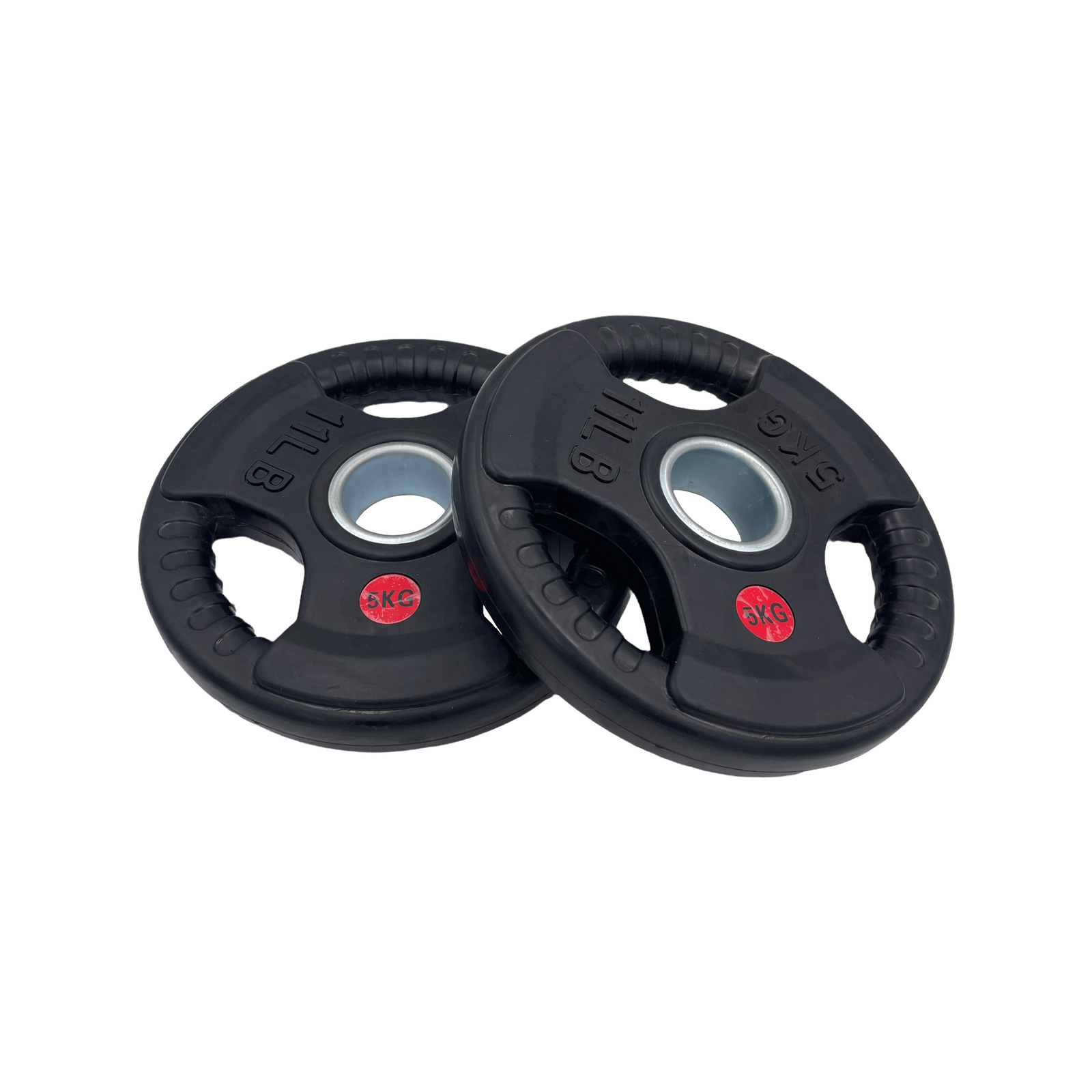 5kg Rubber Coated Tri Grip Weight Plates Type O Pair Bunnings Australia